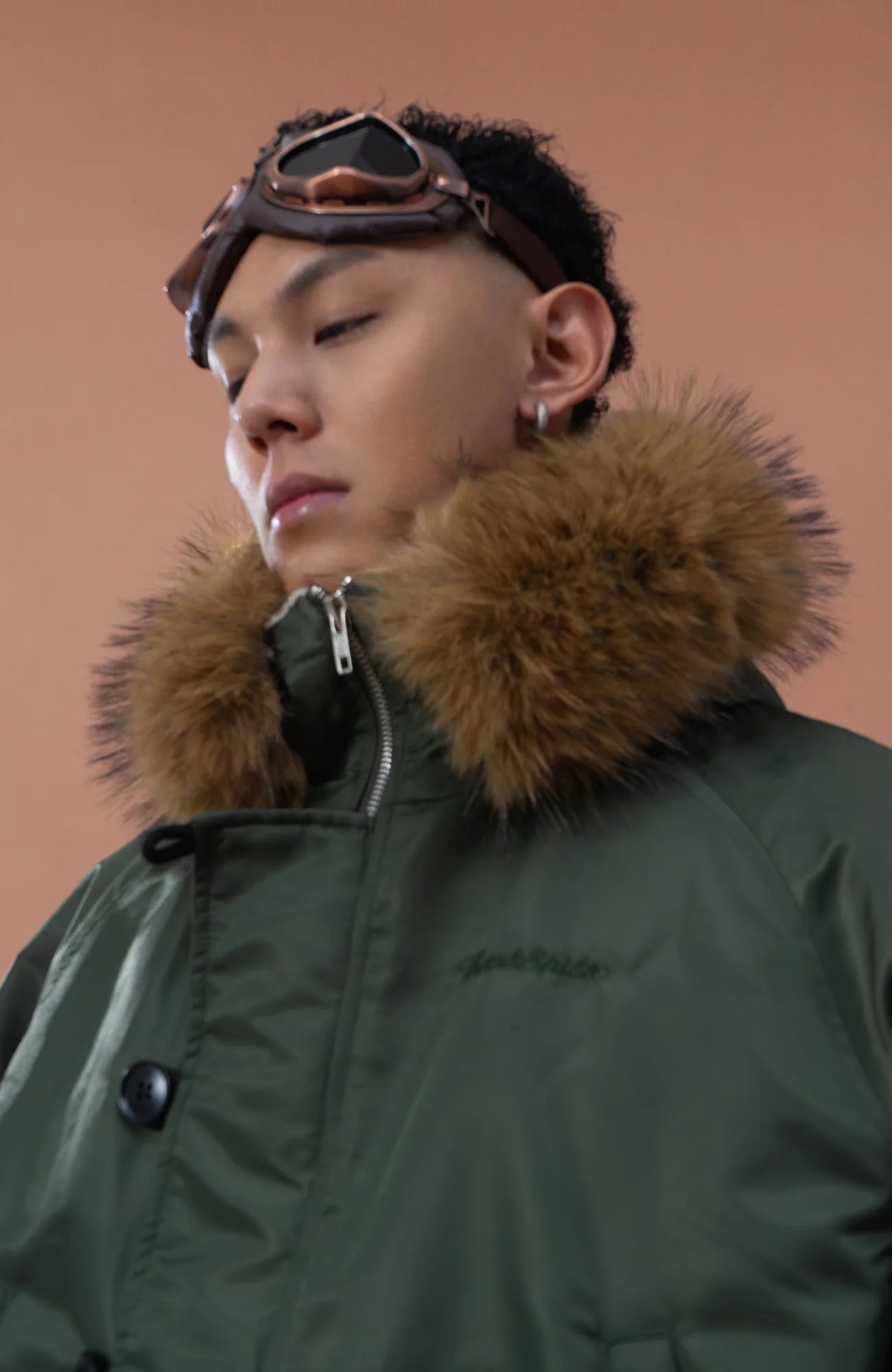 CLP Faux Fur Collar Puffer Parka