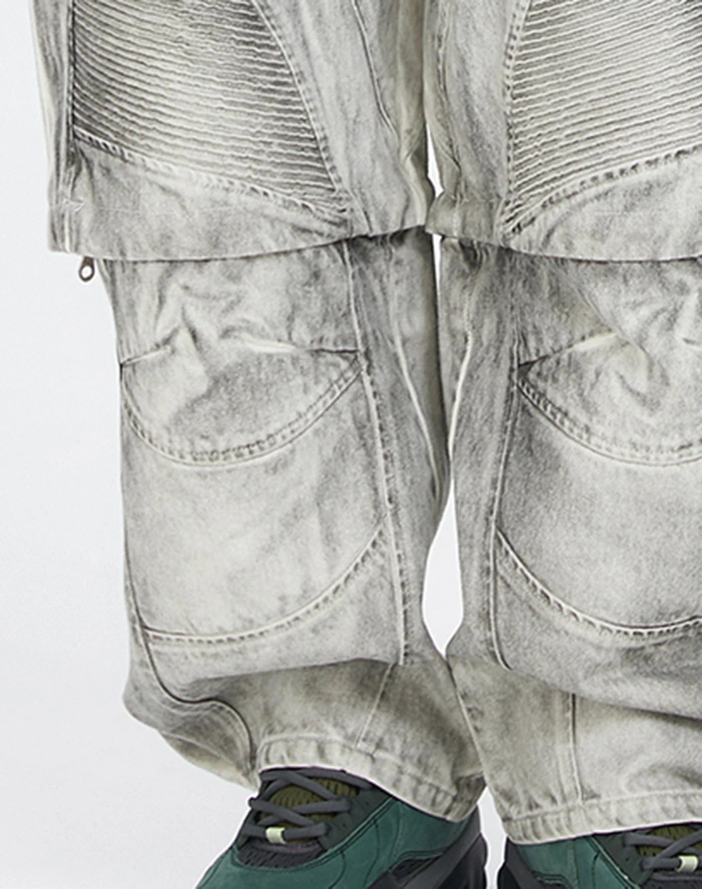 F2CE Distressed Detachable Parachute Pants