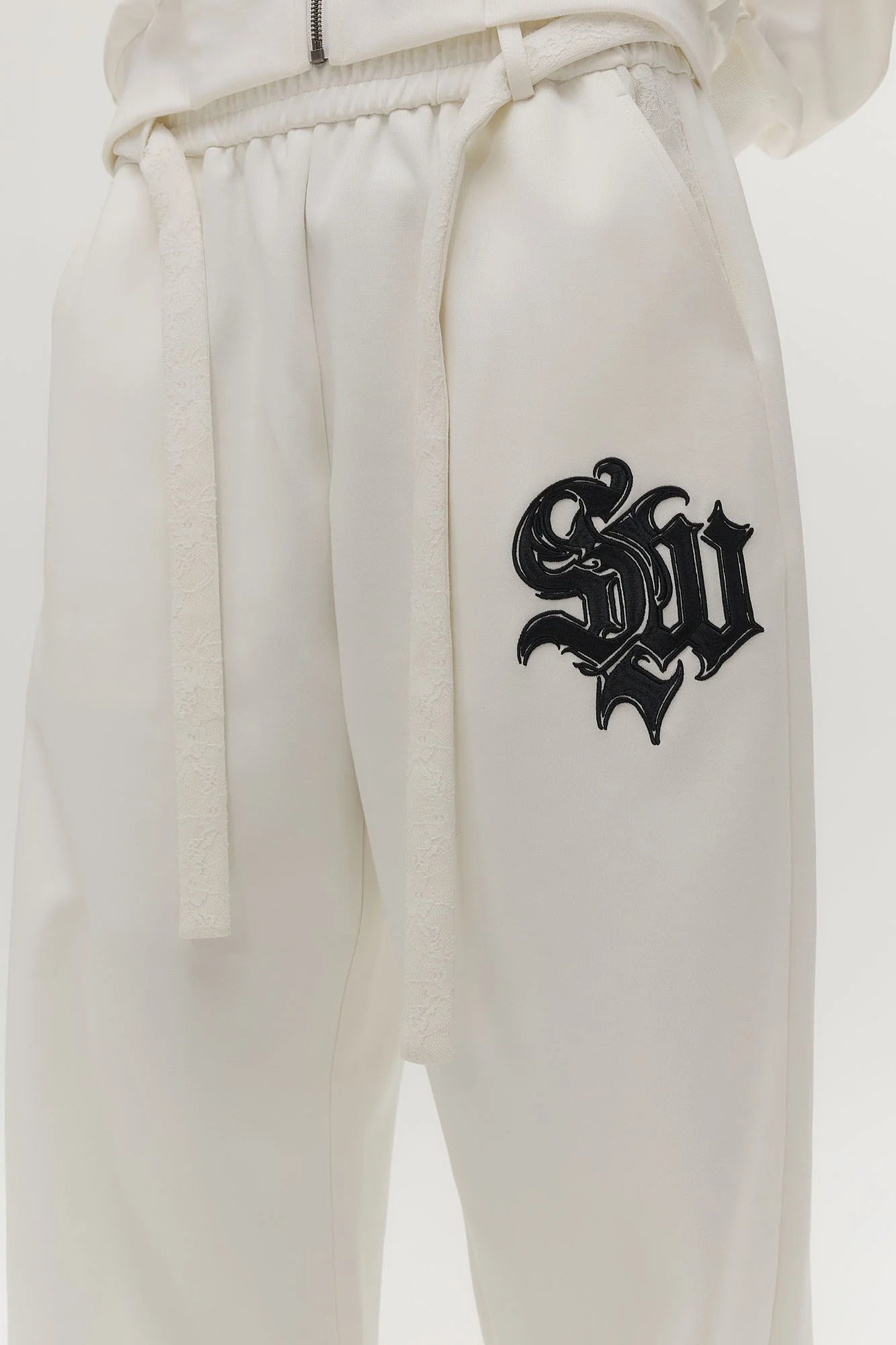 SAVAGEGROWTHWORLD Gothic LOGO Drawstring Sweatpants