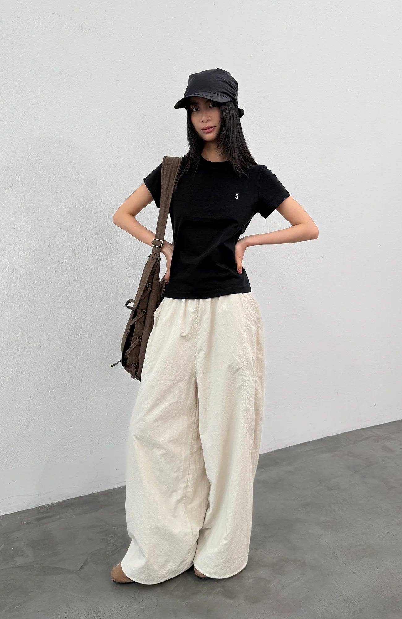 ROARINGWILD A ARCH Quick-Dry Wide-Leg Parachute Pants