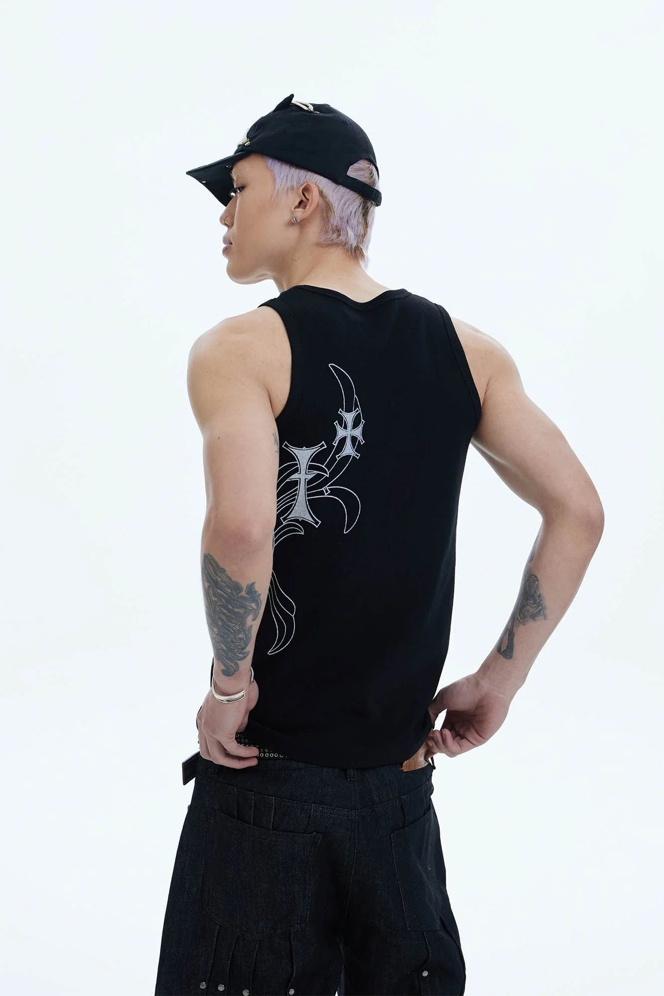 DND4DES Cross Graphic Tank Top