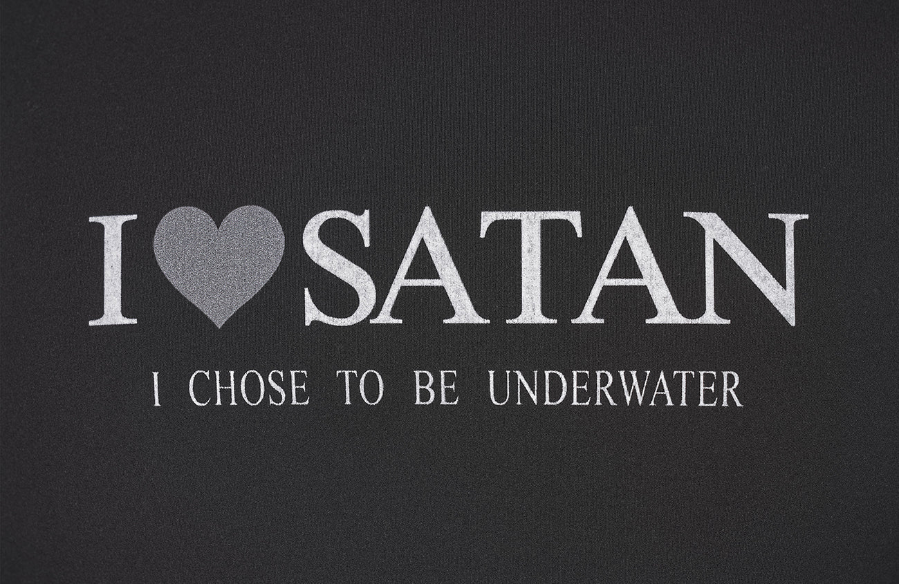 UNDERWATER Satan Racing Mock-Neck Long-Sleeve Tee