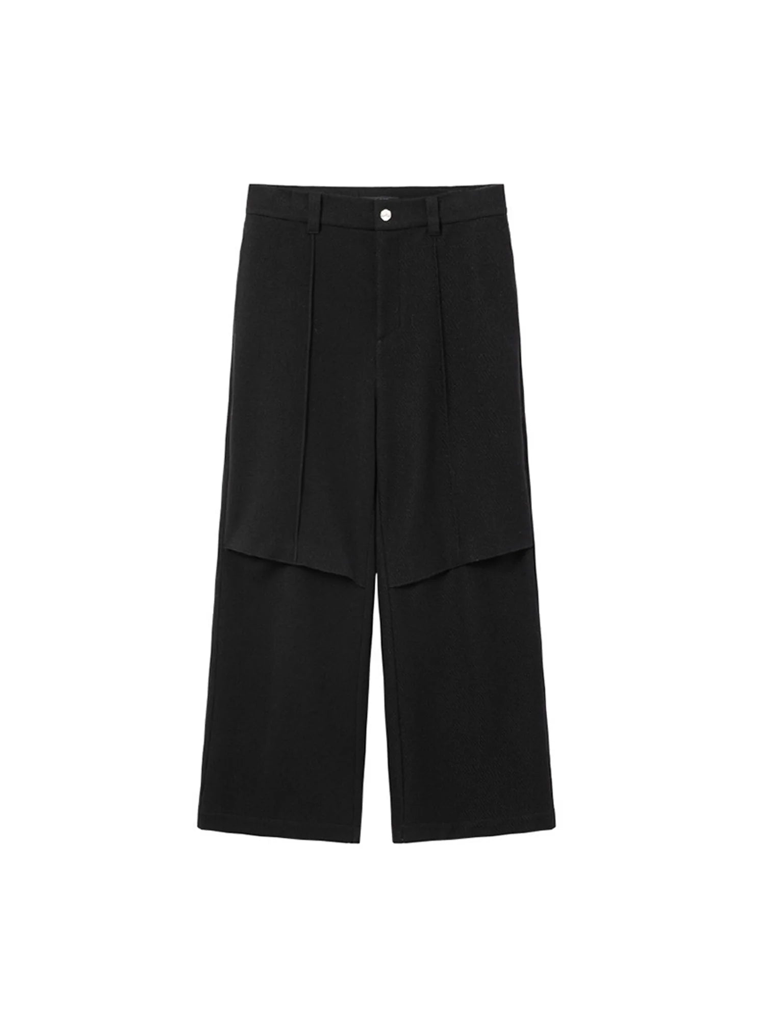 ALVNG AR ANTS Paneled Layered Wool-Blend Trousers