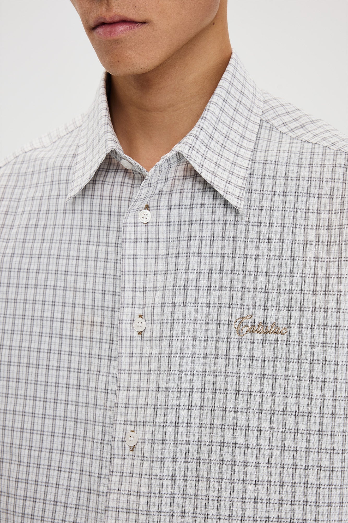 CATSSTAC Essential Gingham Embroidered Shirt