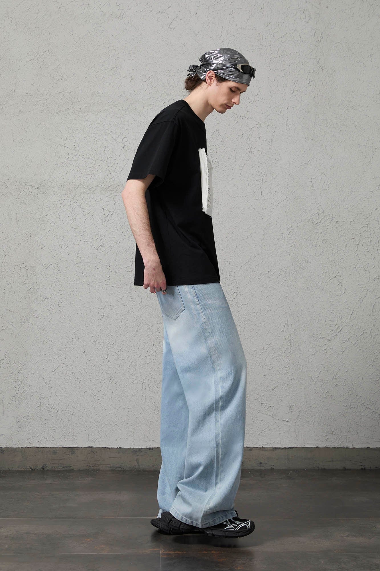 ORGANIC EMOTION Script Patchwork Sorona T-Shirt