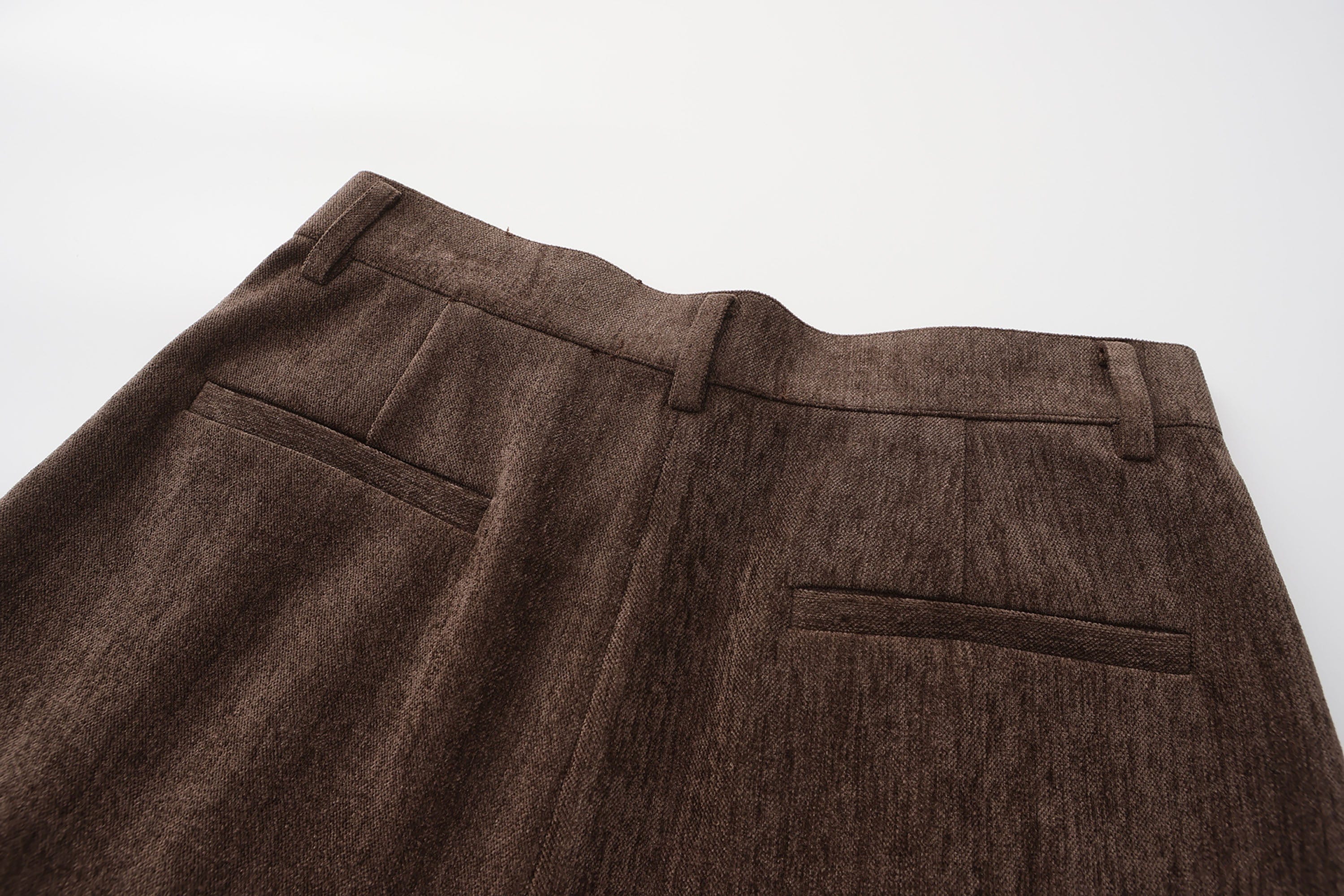 ORAL UTOPIA Pleated Oversized Tapered Pants