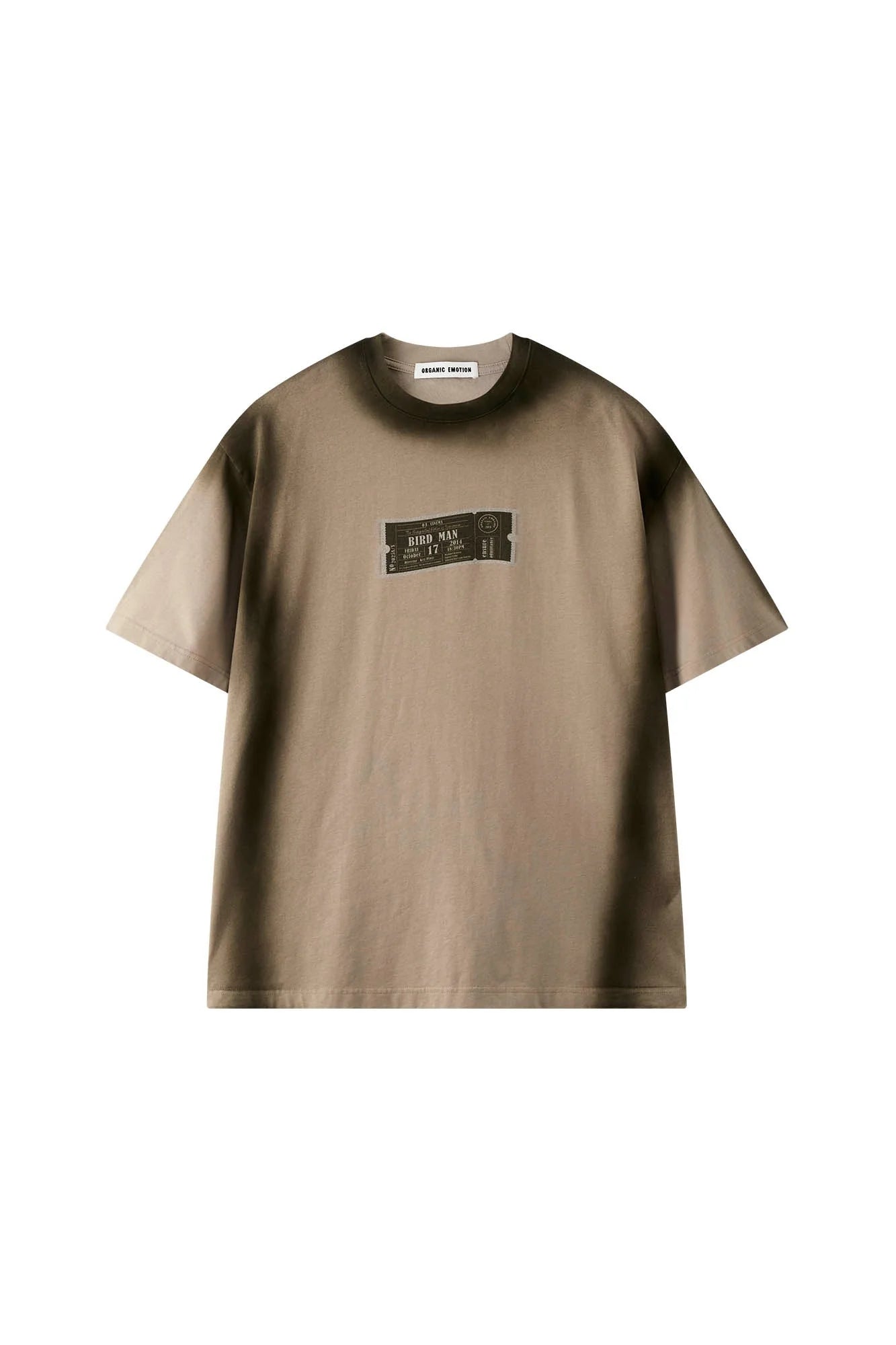 ORGANIC EMOTION Spray-Faded Ticket Graphic T-Shirt