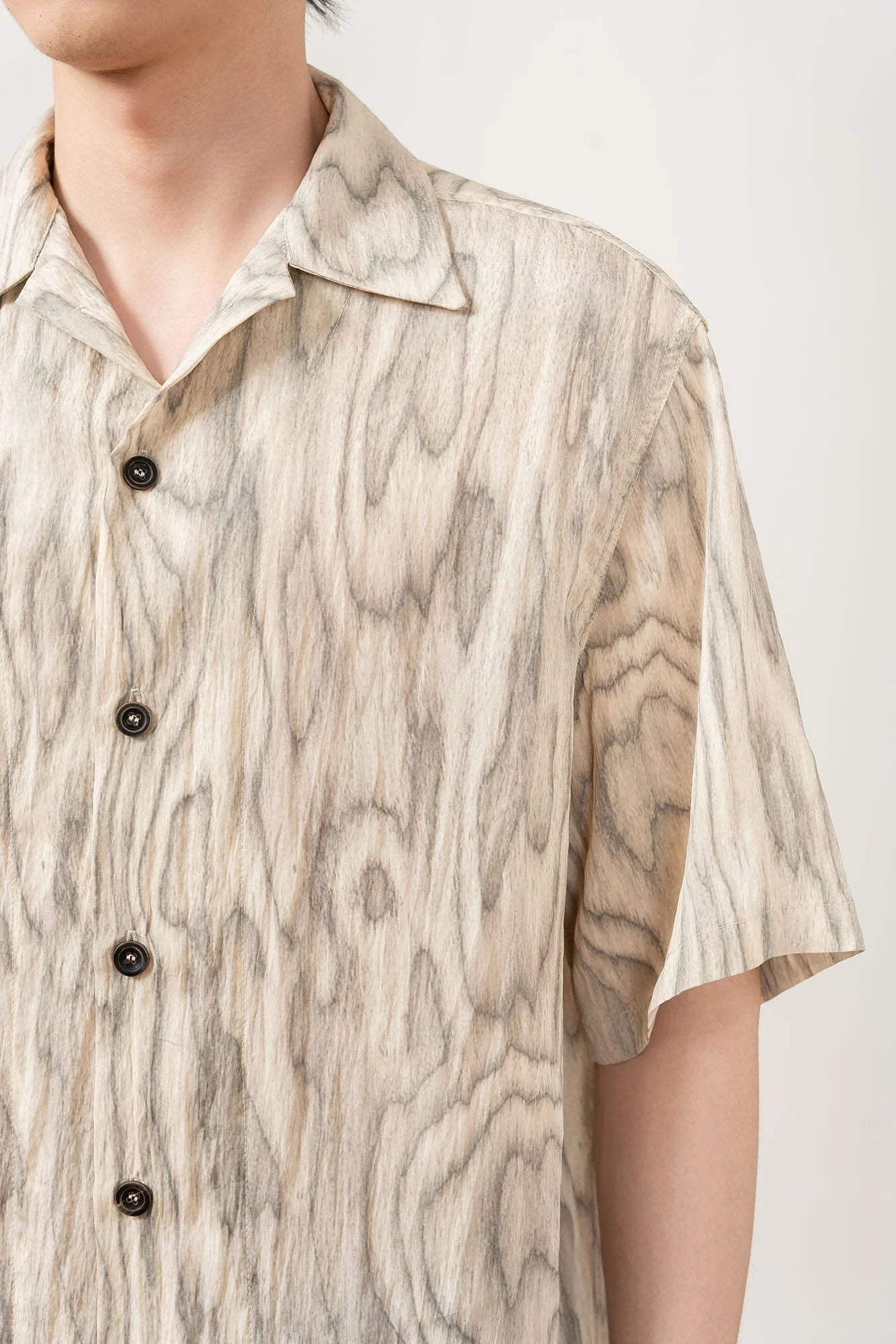 MOITIEDEPETALE Tree Ring Cuban Half Shirt