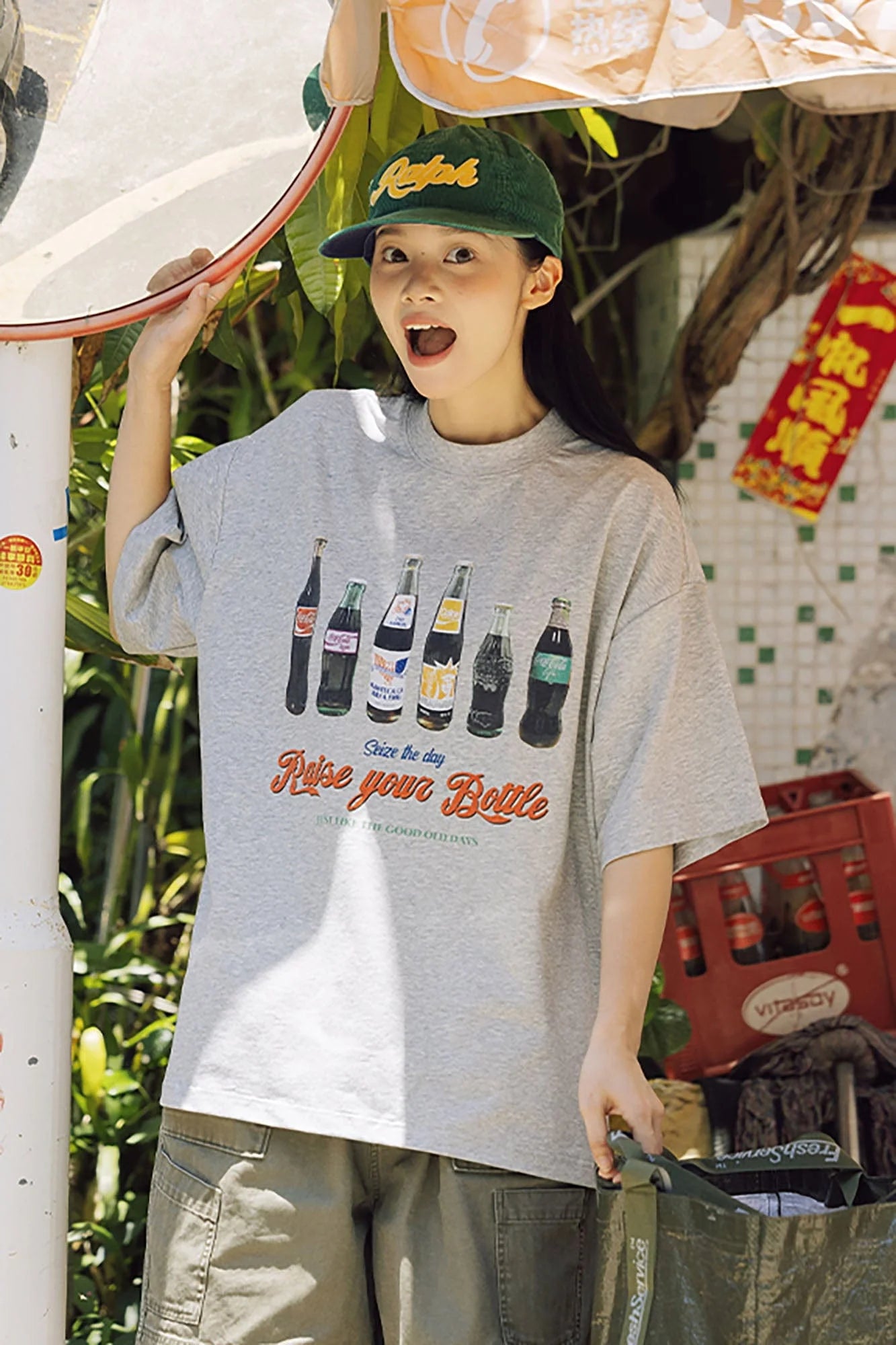 BANANA CLUB Soda Graphic Sorona Oversized T-Shirt