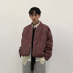 ROARINGWILD A ARCH Minimal Hidden Snap Puffer Jacket