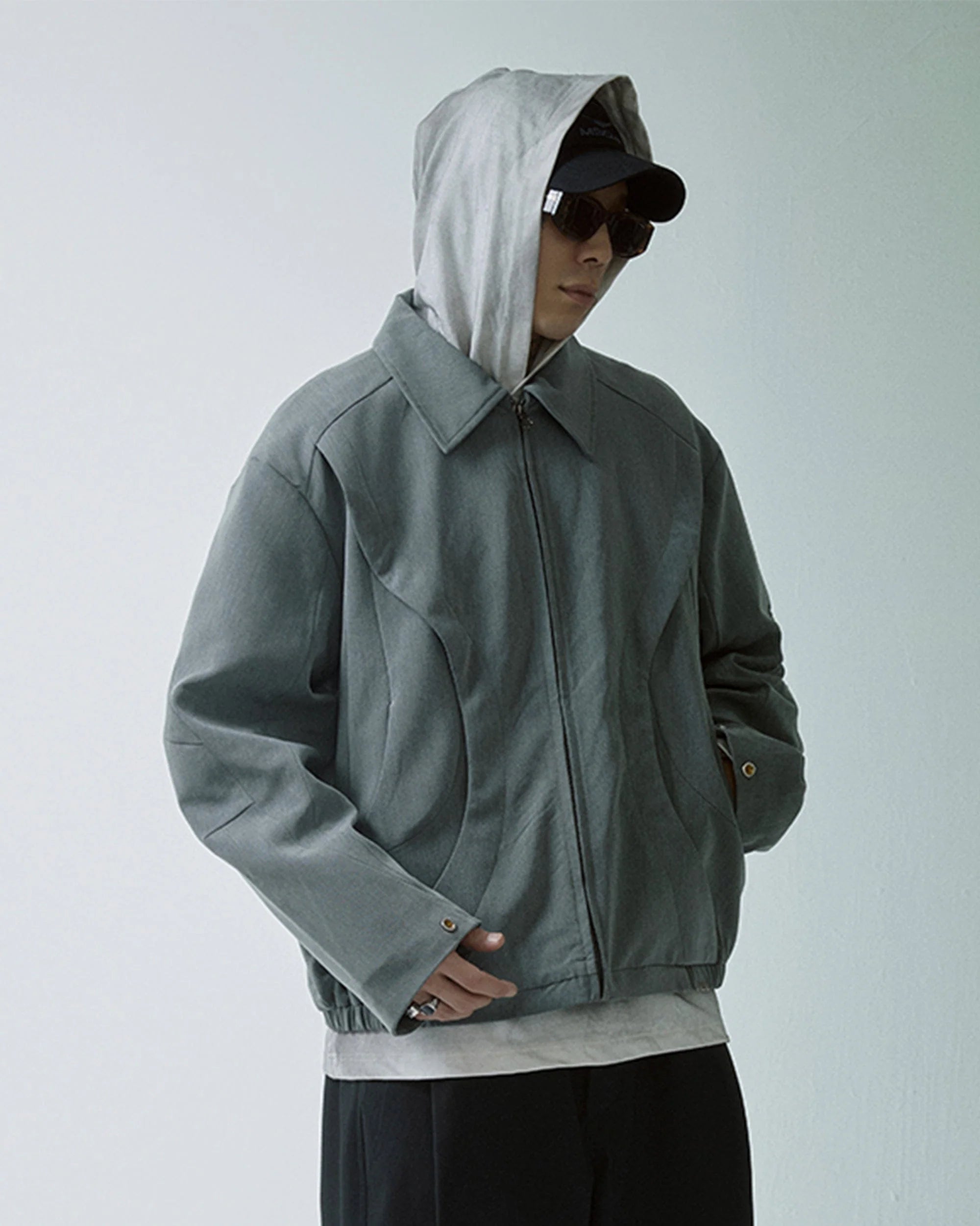 F2CE Deconstructed Layered Zip-Up Jacket