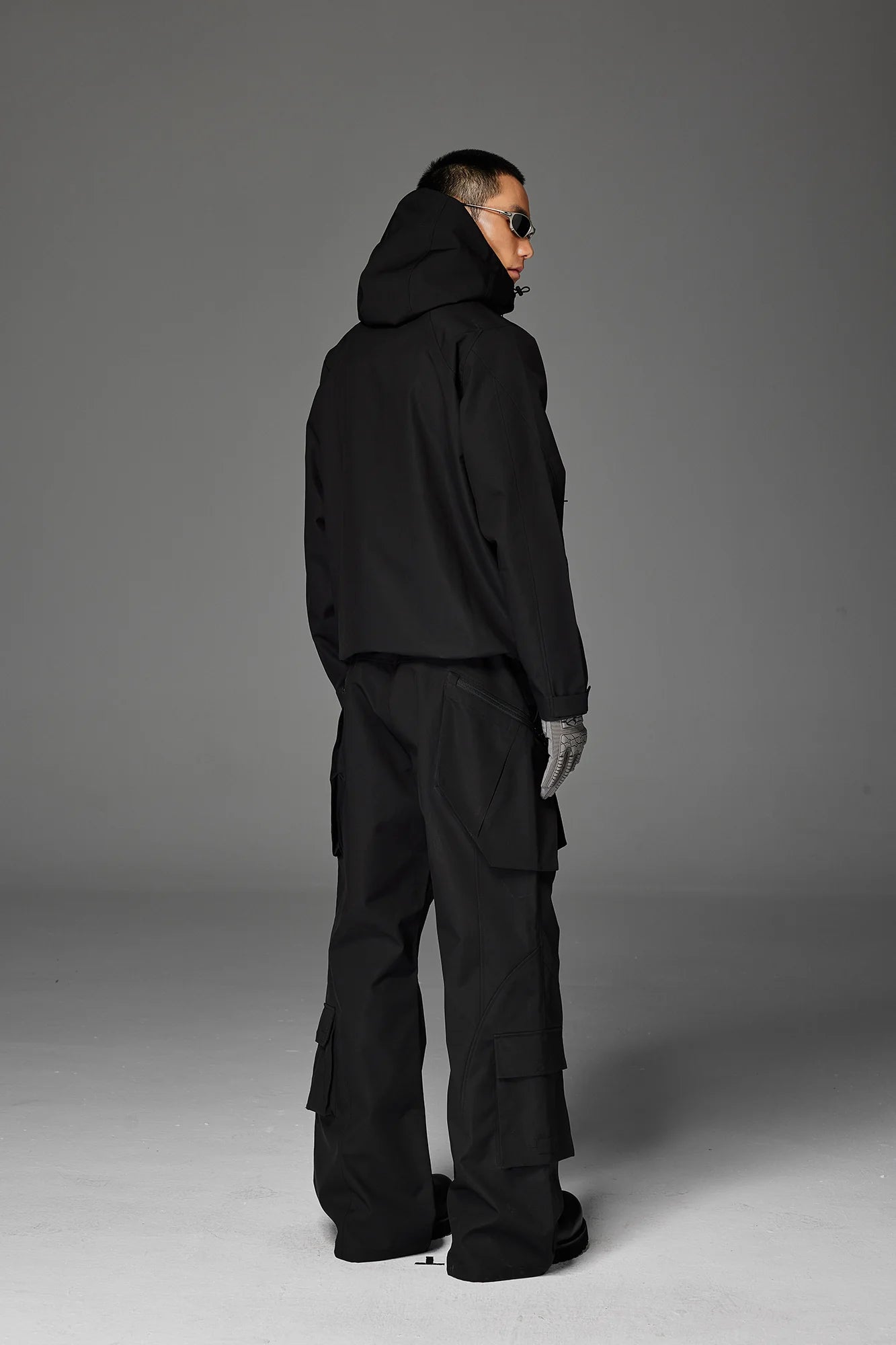 CATSSTAC Multi-Pocket Paneled Drawstring Cargo Pants