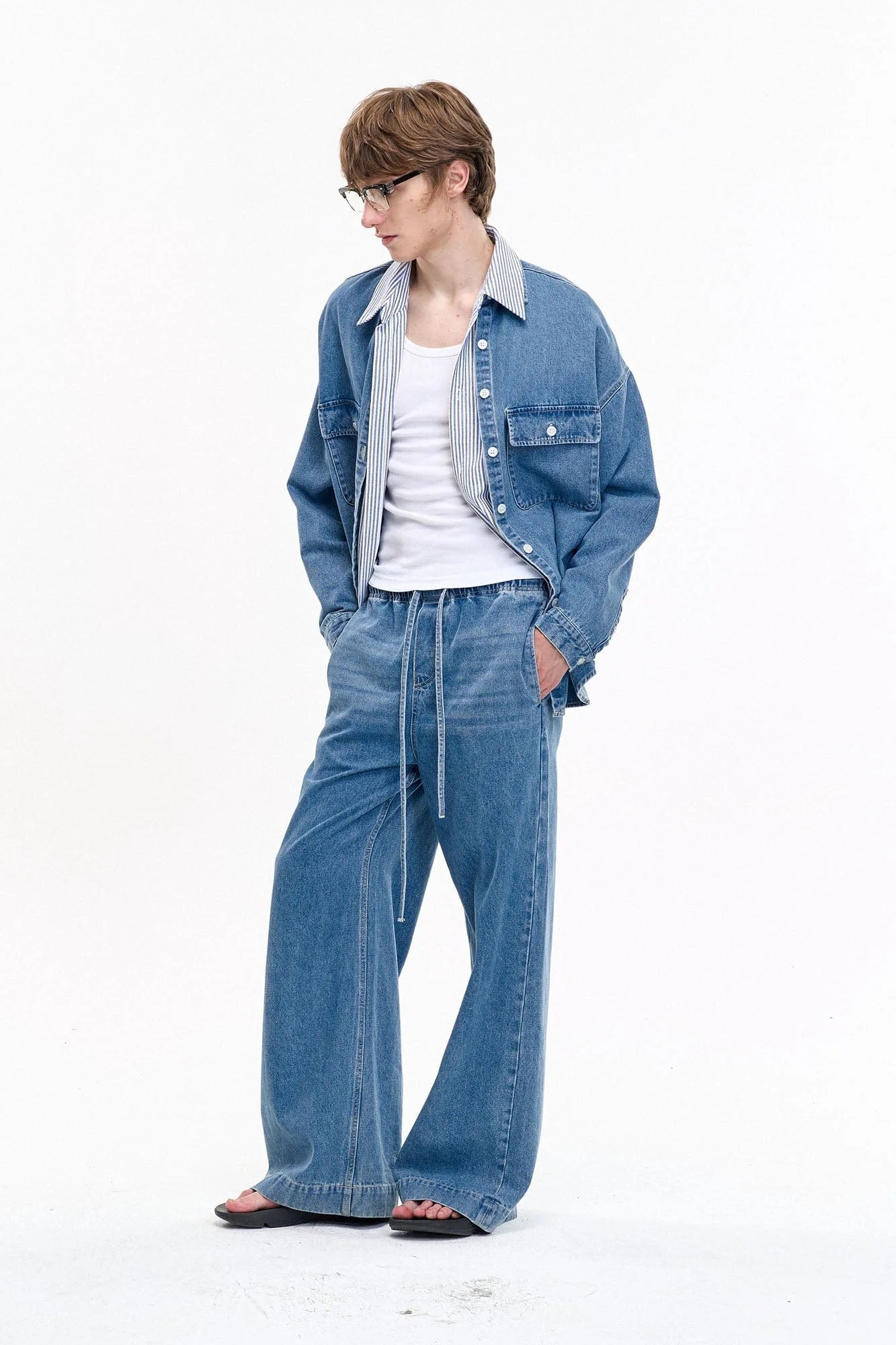 LEONSENSE Classical Tencel Denim Shirts