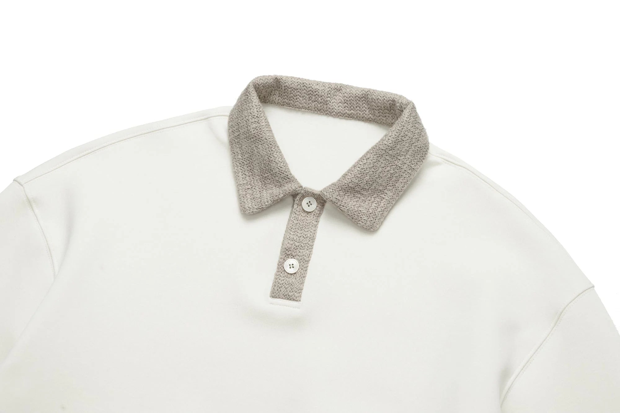 OKAYTHXBYE Flexweave Contrast Collar Sweatshirt