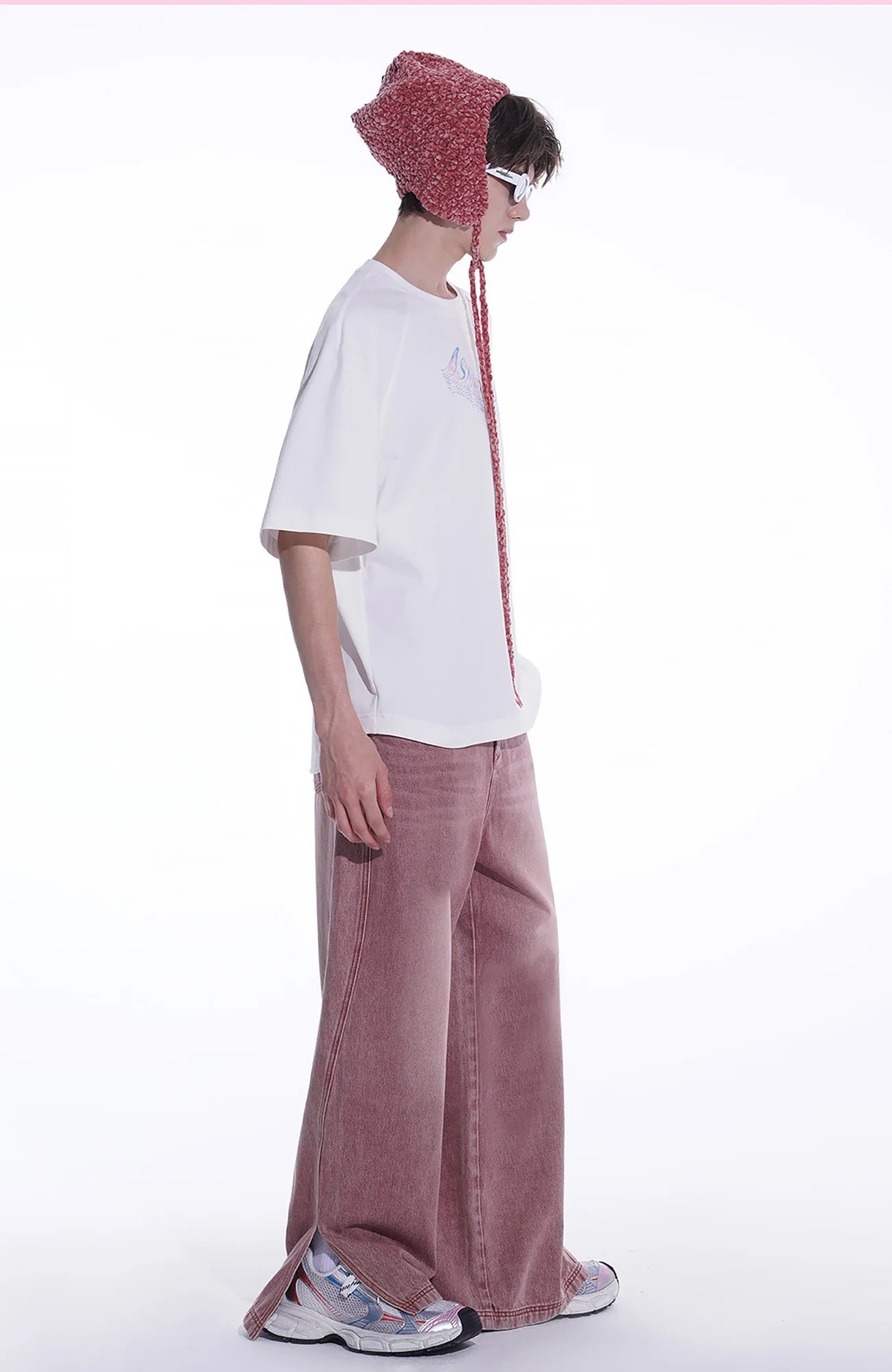 TIWILLTANG Side-Cut Oversized Jeans