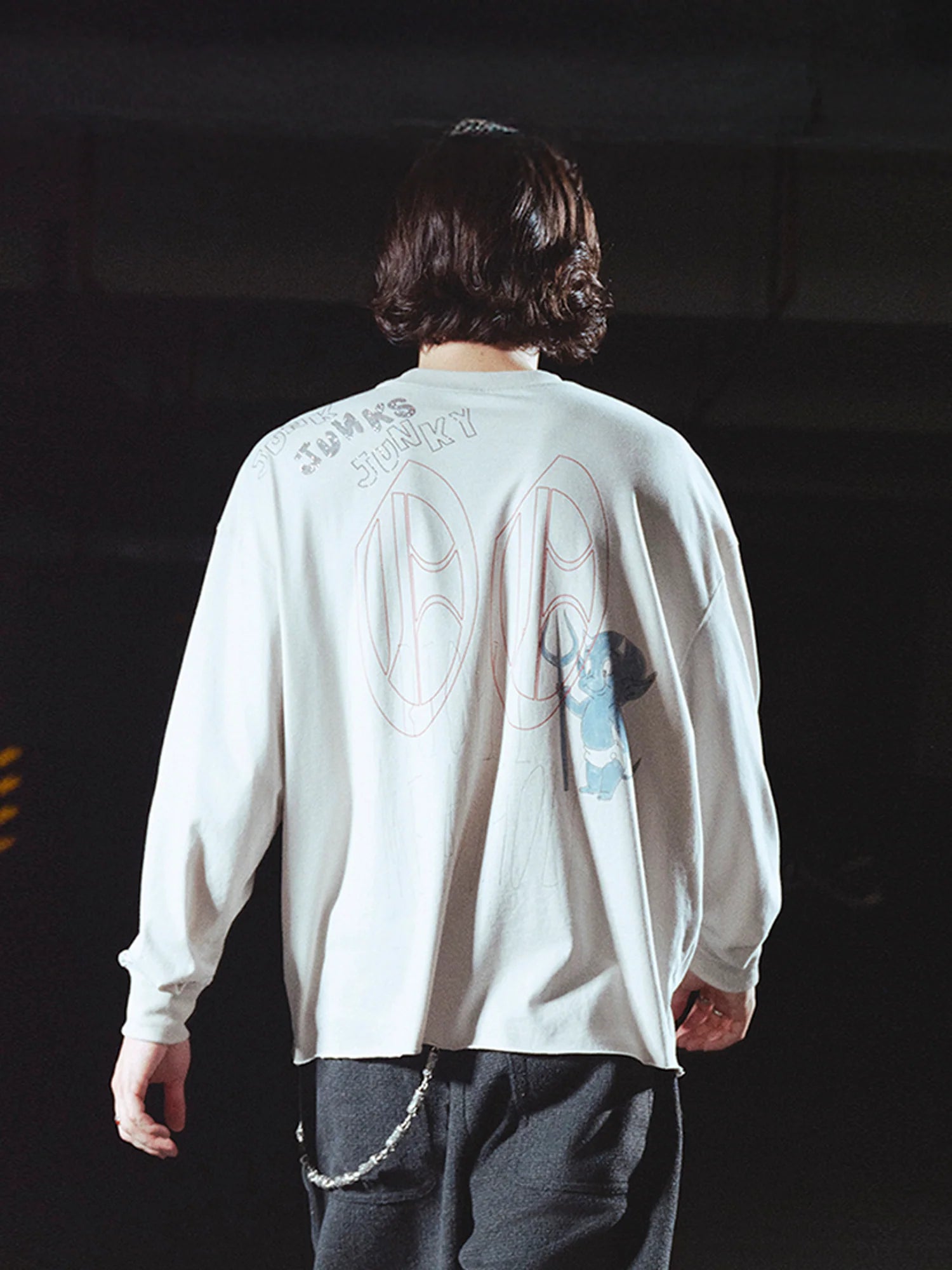 RICHILL Sketch Crewneck Long-Sleeve Tee