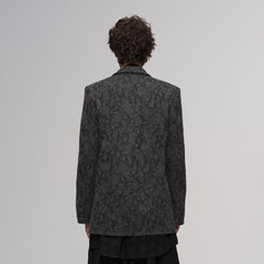 ILNya Nieternite Nifutur Paisley Jacquard Oversized Blazer