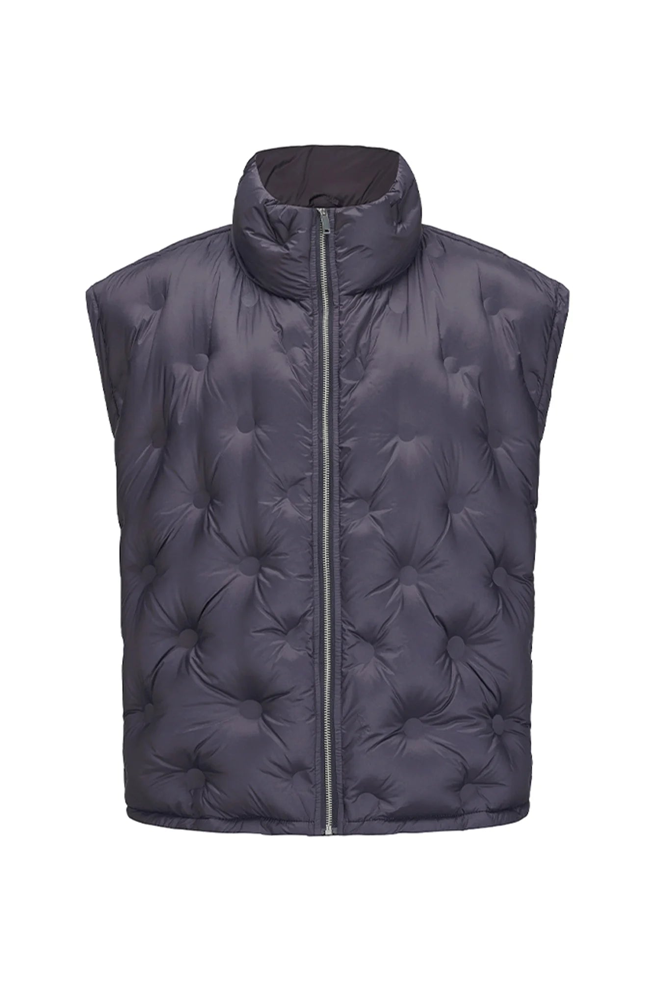 VANN VALRENCE Bubble-Quilted High-Neck Down Vest