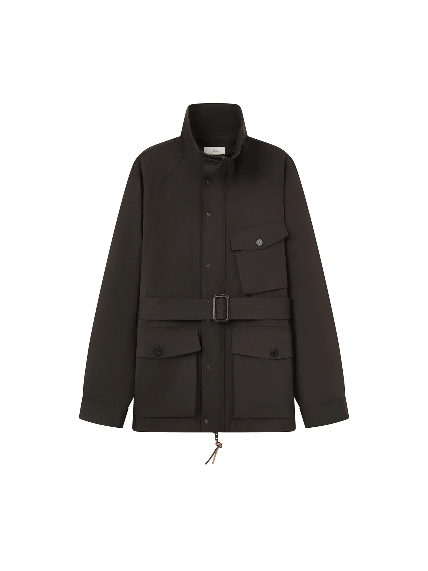 OPICLOTH Multi-Pockets Cinchable Utility Jacket