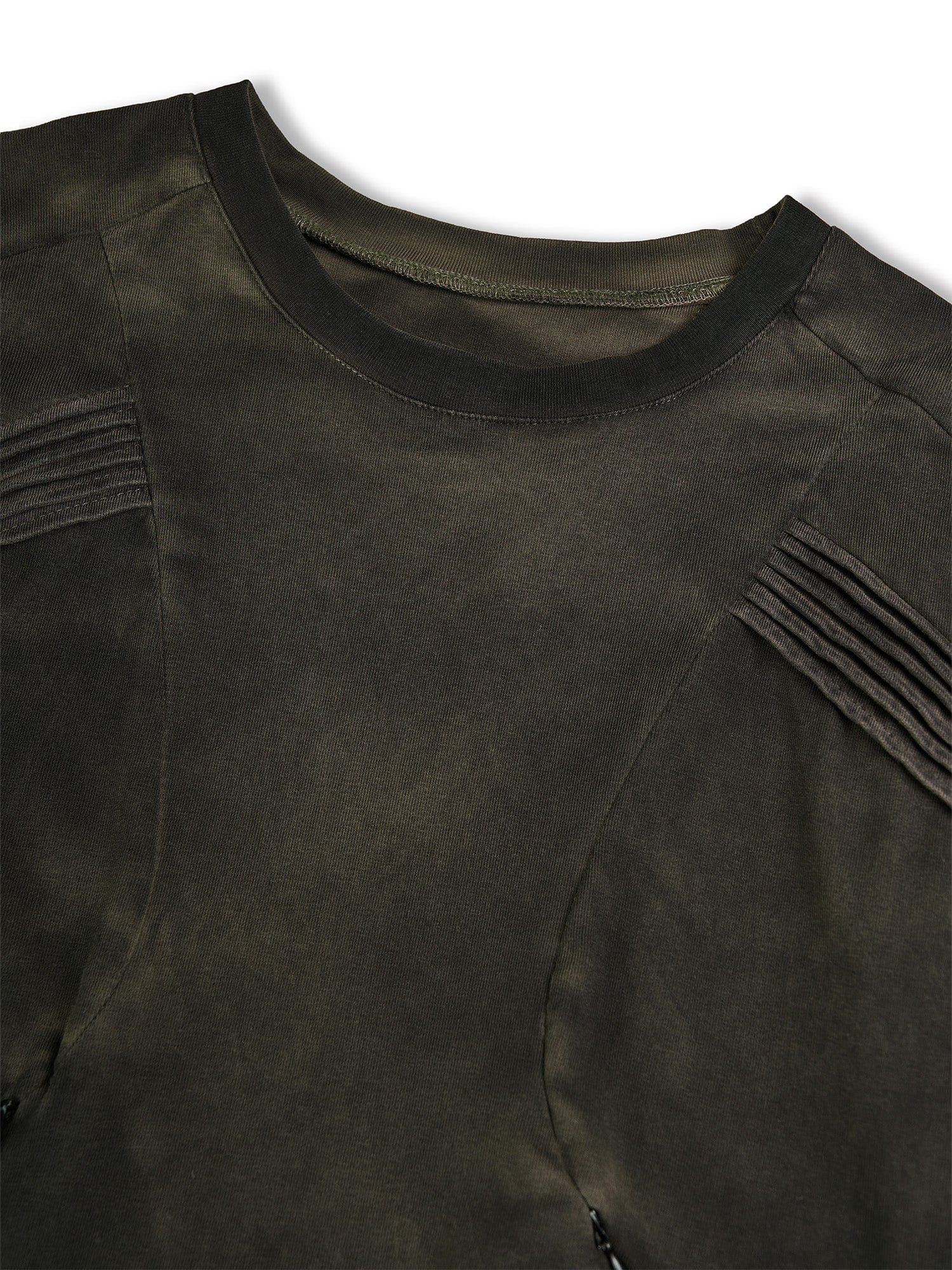 FLYERRER Washed Panelled Slim-Fit Long-Sleeve Tee