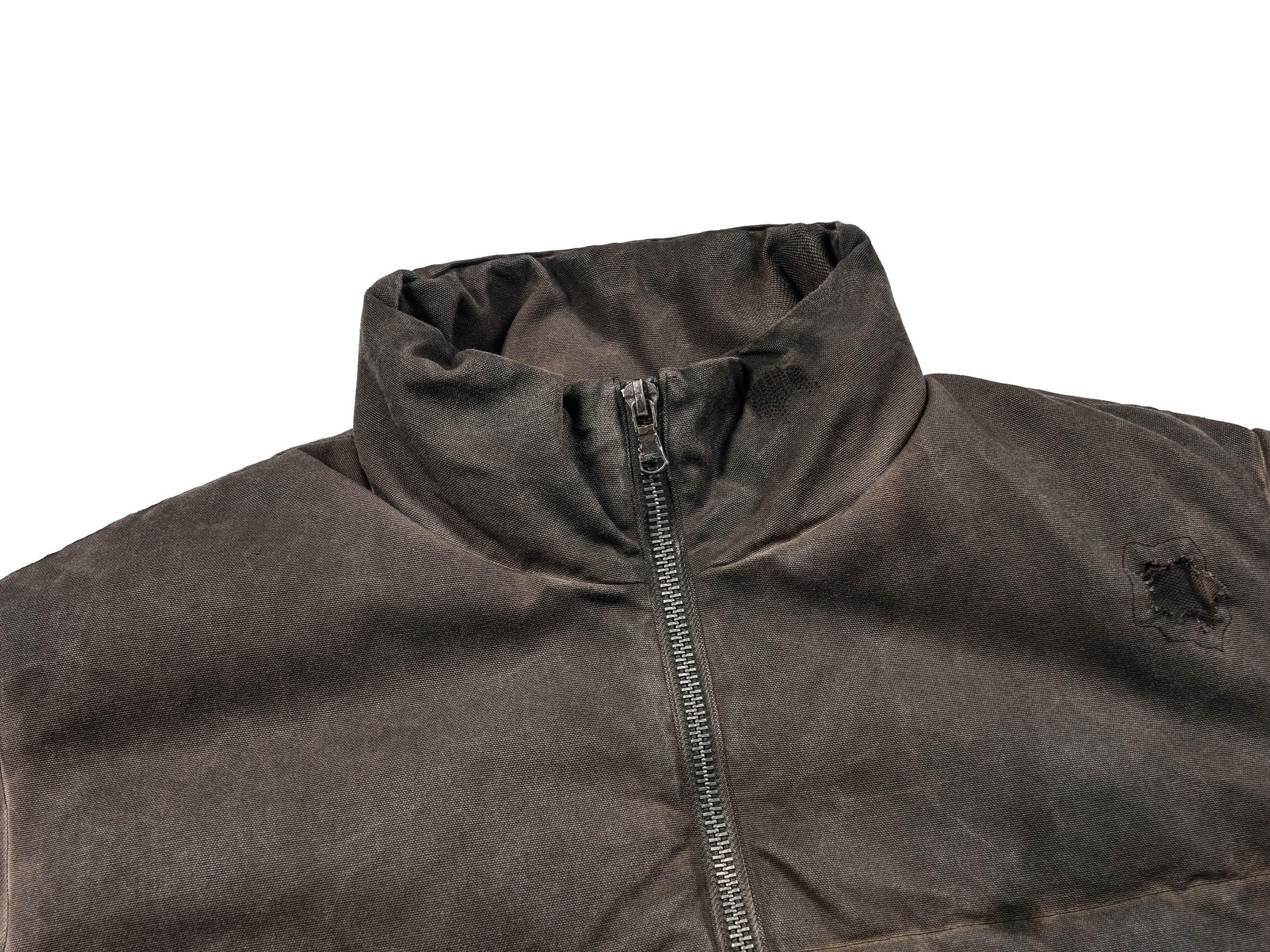 UNDERWATER Distressed Wanderer Patchwork Padded Jacket