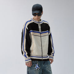 F2CE Contrast Panel Boxy Cardigan