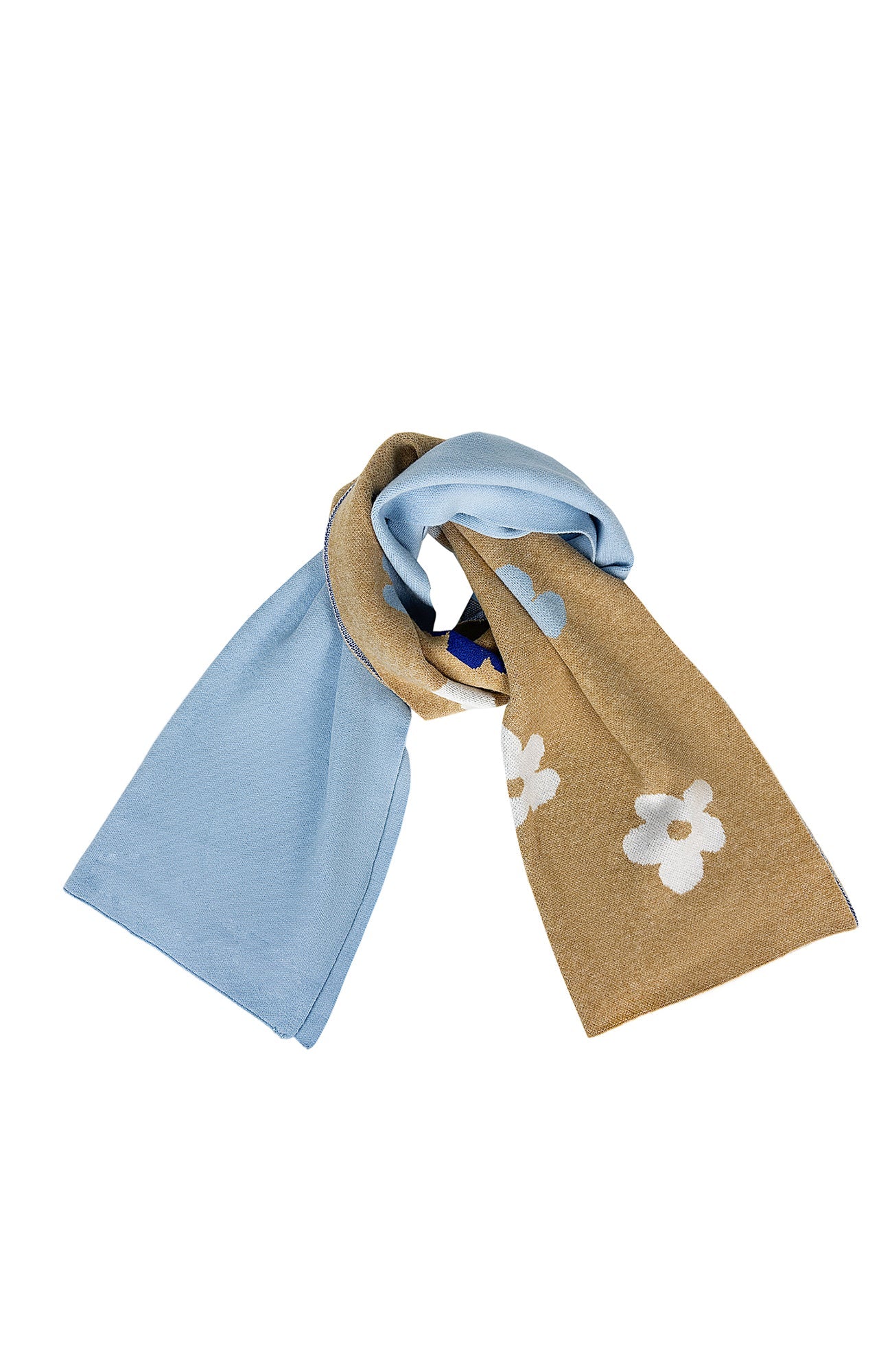 MIICHOUS Floral Jacquard Contrast Scarf