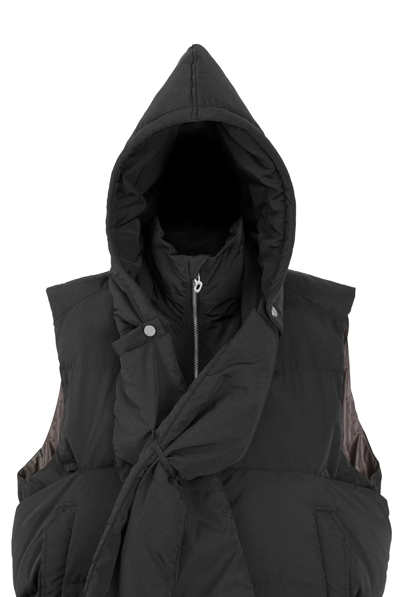 RELABEL Reversible Detachable Hooded Insulated Vest