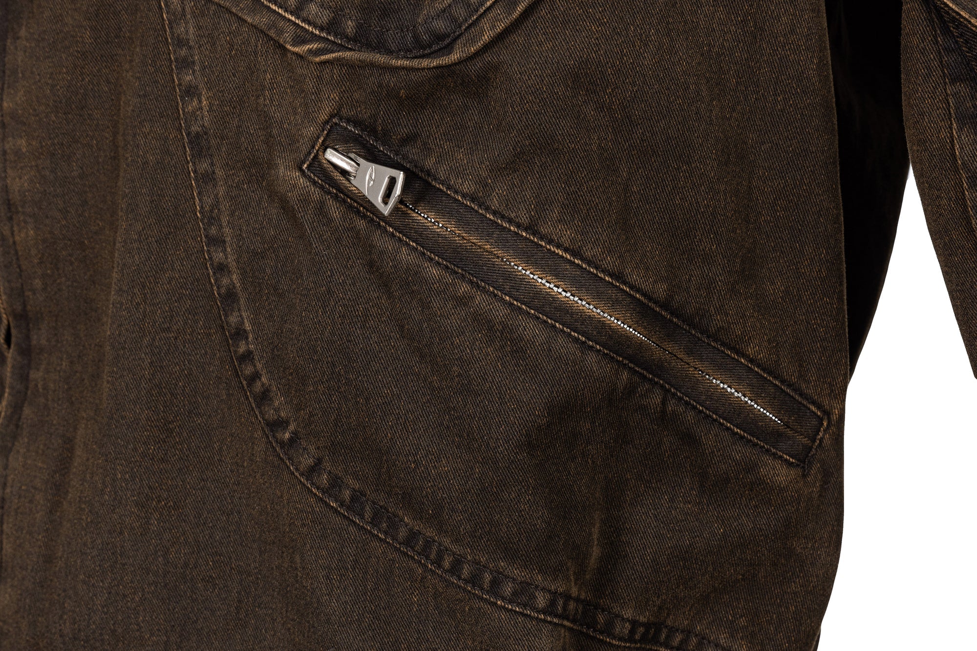 CATSSTAC Washed Paneled Multi-Pocket Utility Jacket