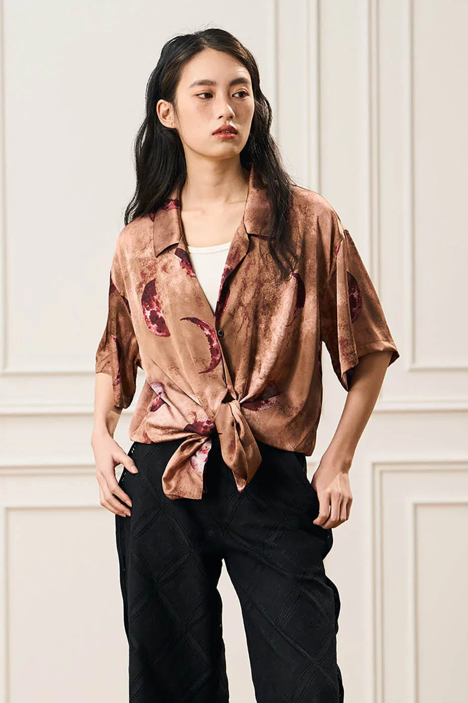 EPIC POETRY Planetary Full-Print Half Shirt