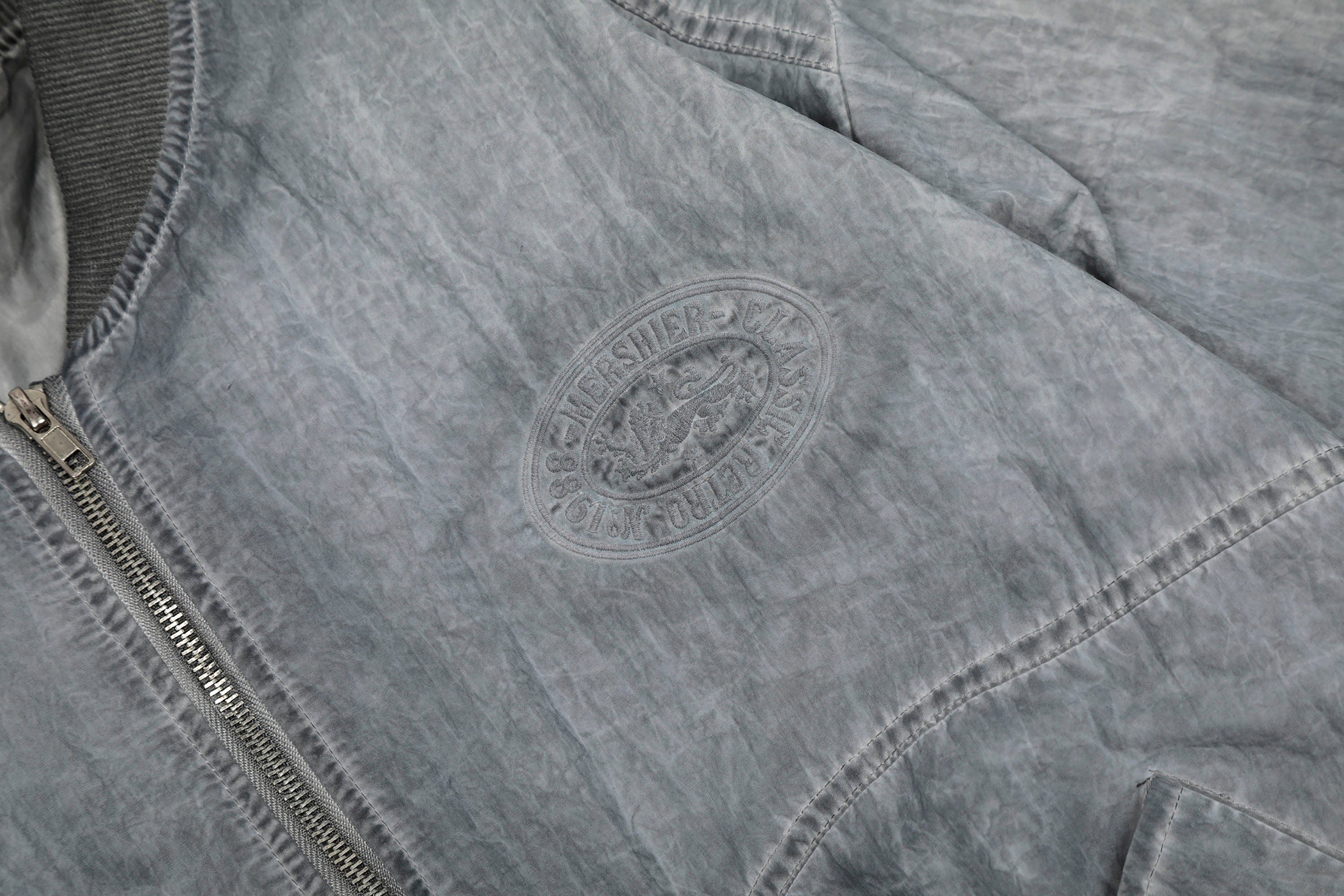 CLP Faded Crinkled Bomber Jacket