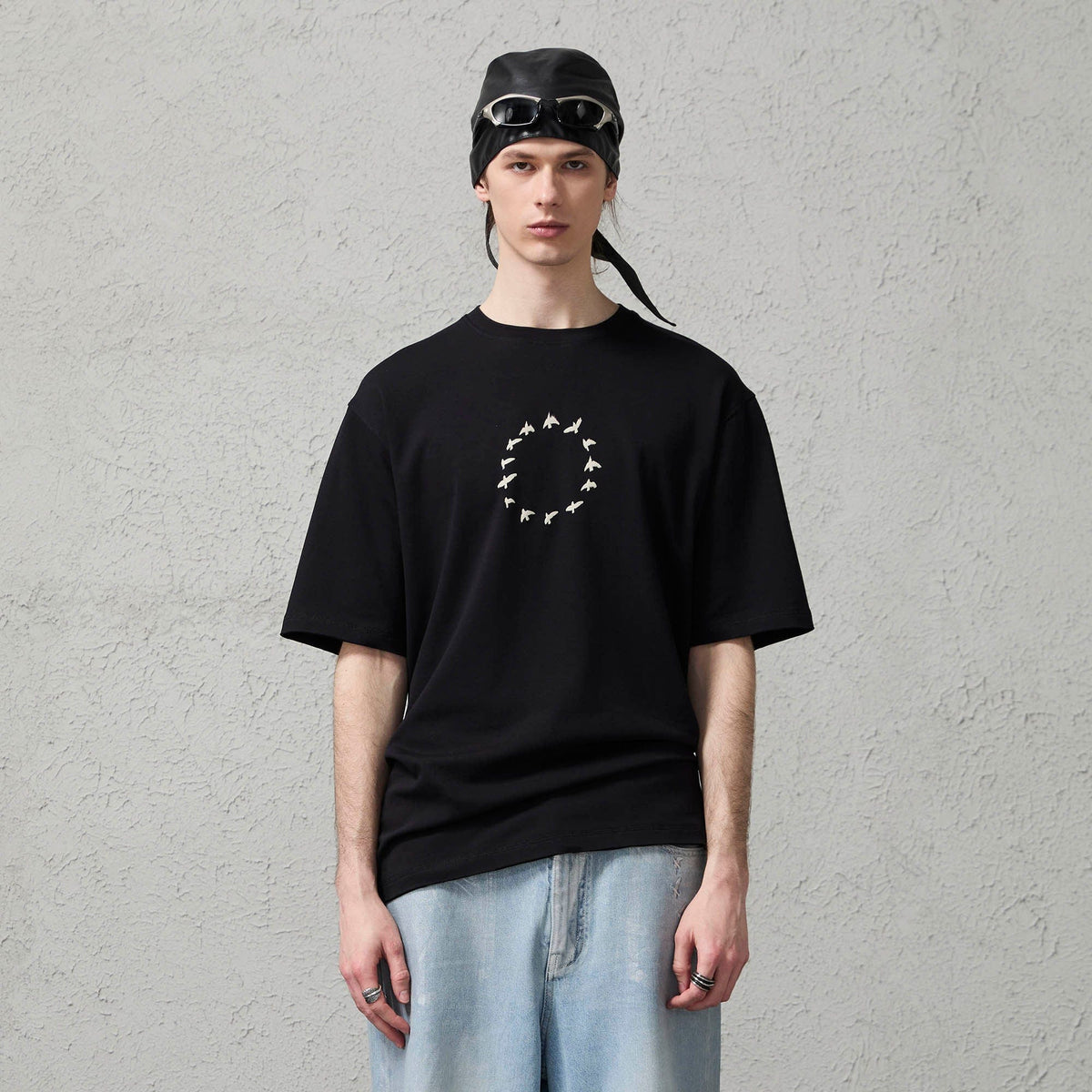 ORGANIC EMOTION Bird-Loop Adjustable Button Back T-Shirt