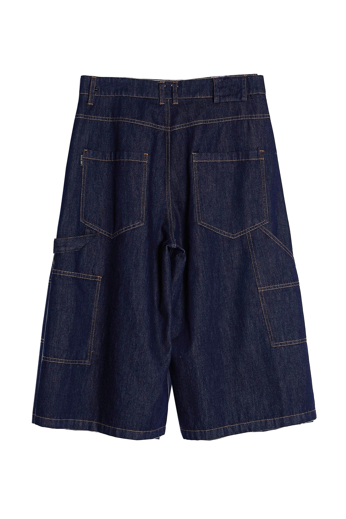 ASSEEN Double-Knee Raw Denim Shorts