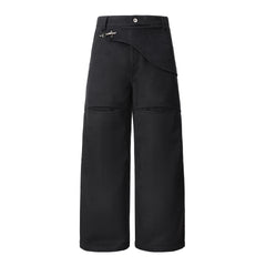 ESAIAS Harness-Lock Wool-Blend Wide-Leg Trousers