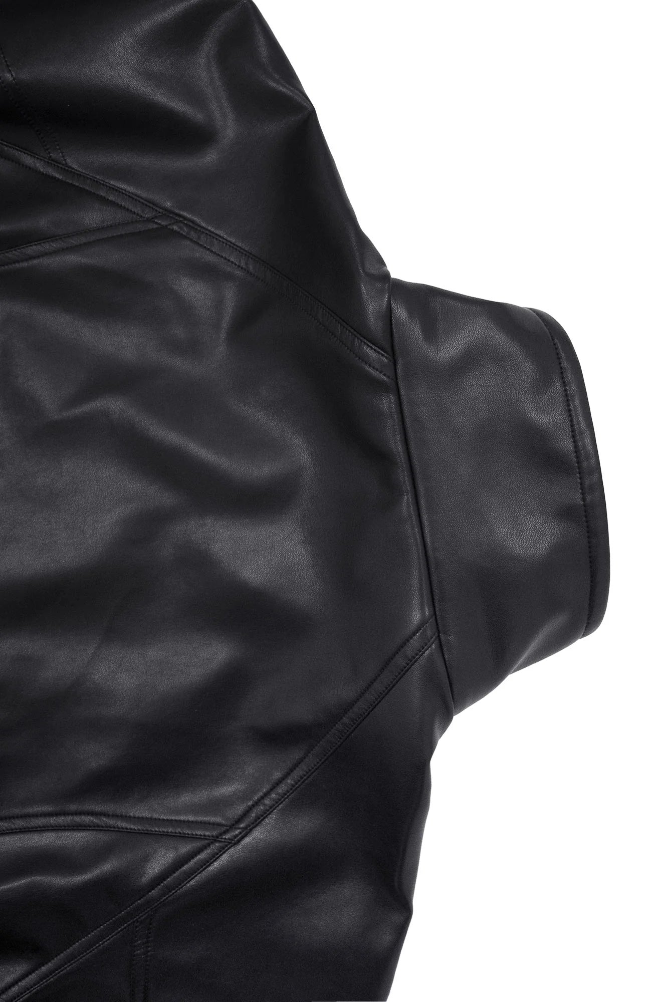 RELABEL Multi-Pocket Faux Leather Oversized Jacket