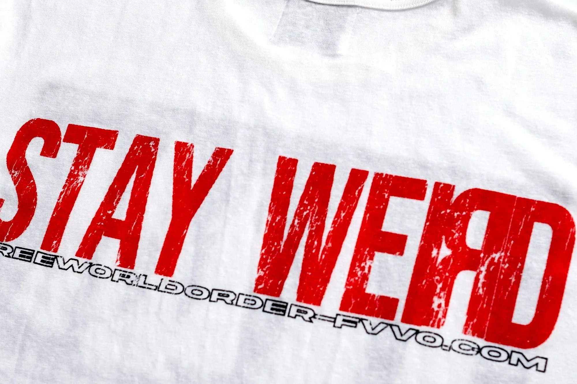 FVVO Stay Weird Graphic Punk T-Shirt