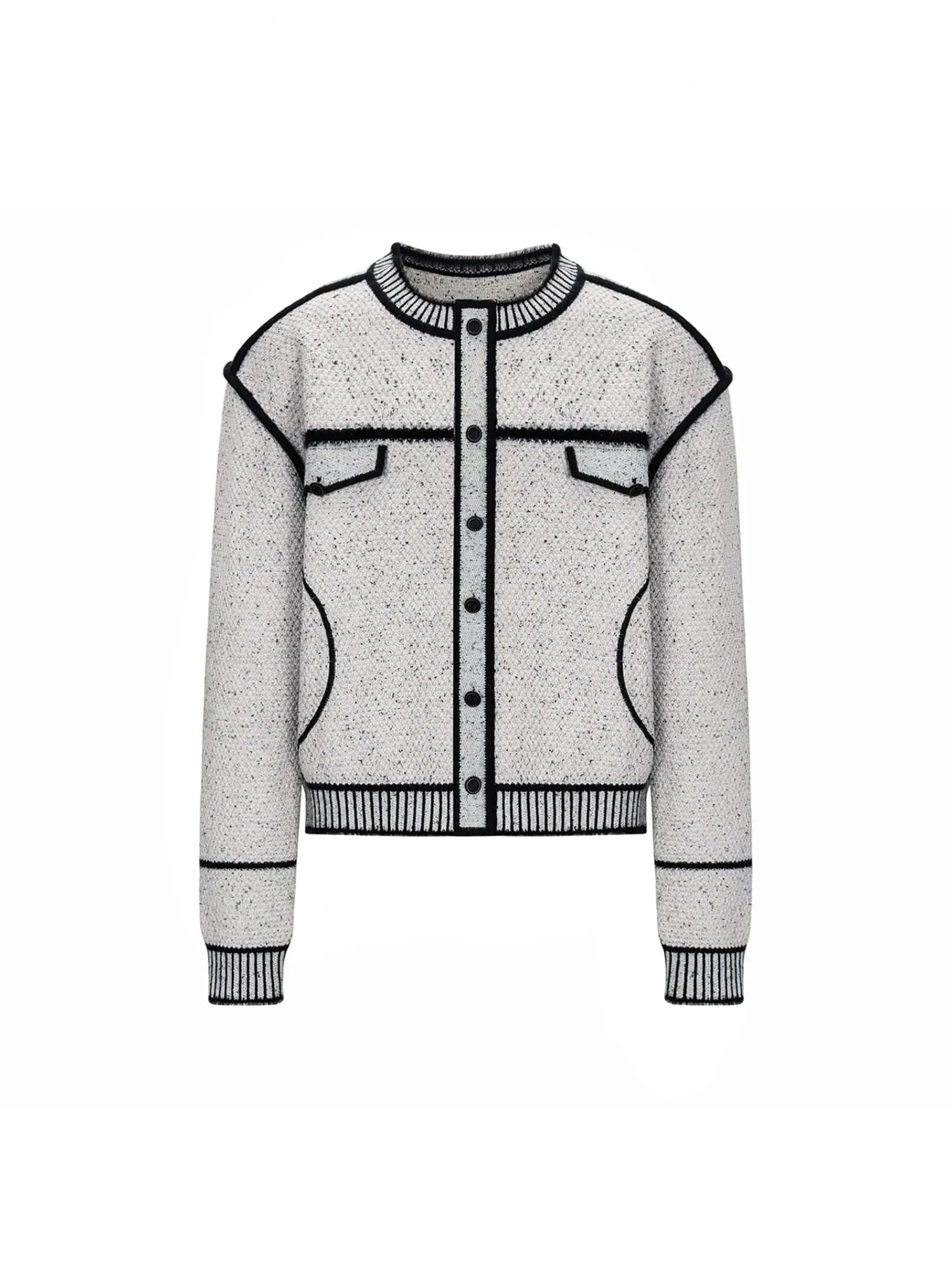 TIWILLTANG Contrast Stitch Knit Jacket