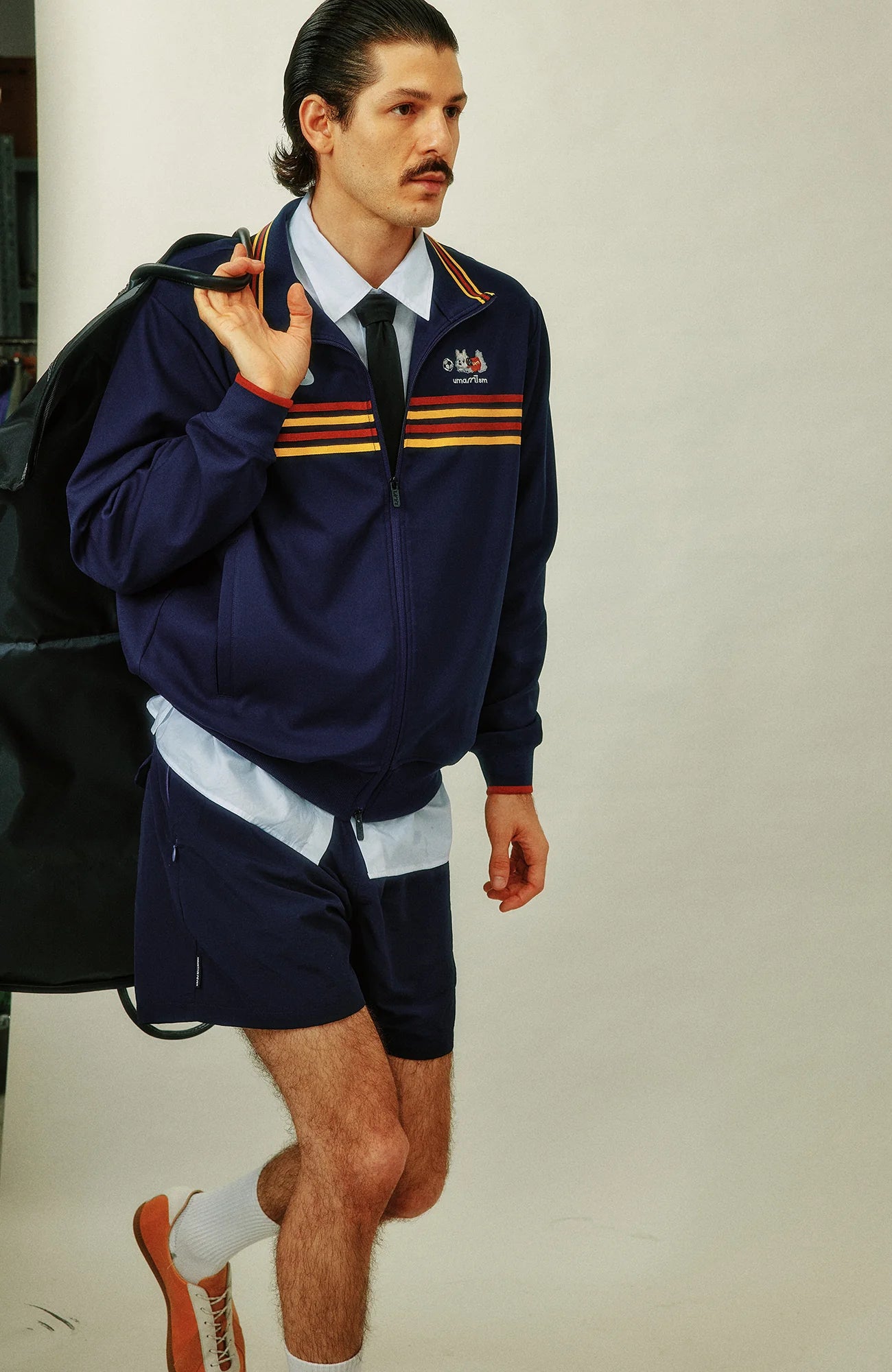 UMAMIISM Retro Striped Track Jacket