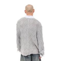 WHISTLEHUNTER Argyle Wool-Blend Polo Sweater