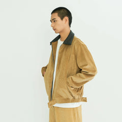 WIID Contrast Collar Corduroy Jacket