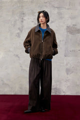 ALVNG AR ANTS Essential Pleats Linen-Blend Wide-Leg Pants