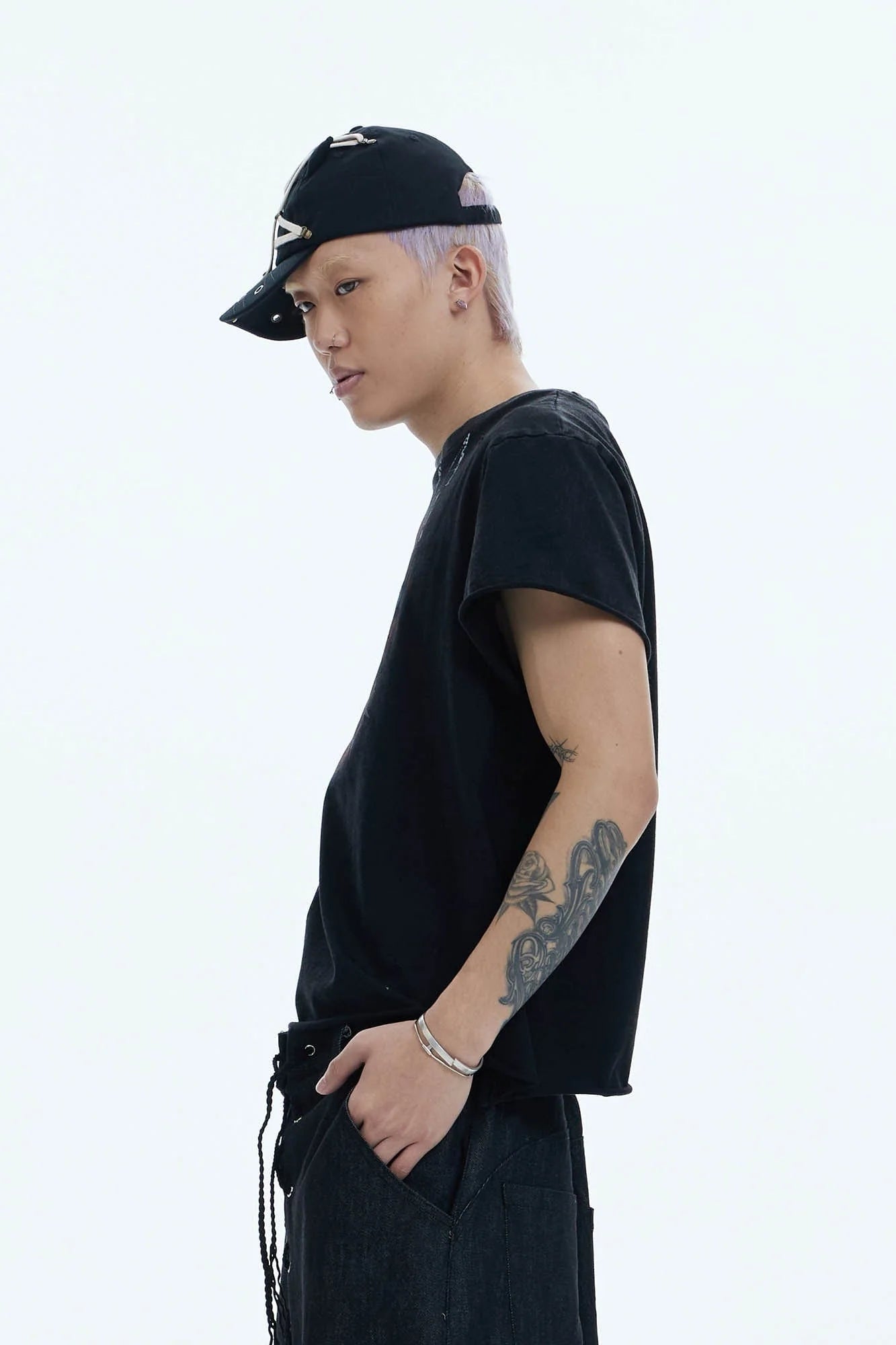 DND4DES Punk Fanged Lips Distressed Tee