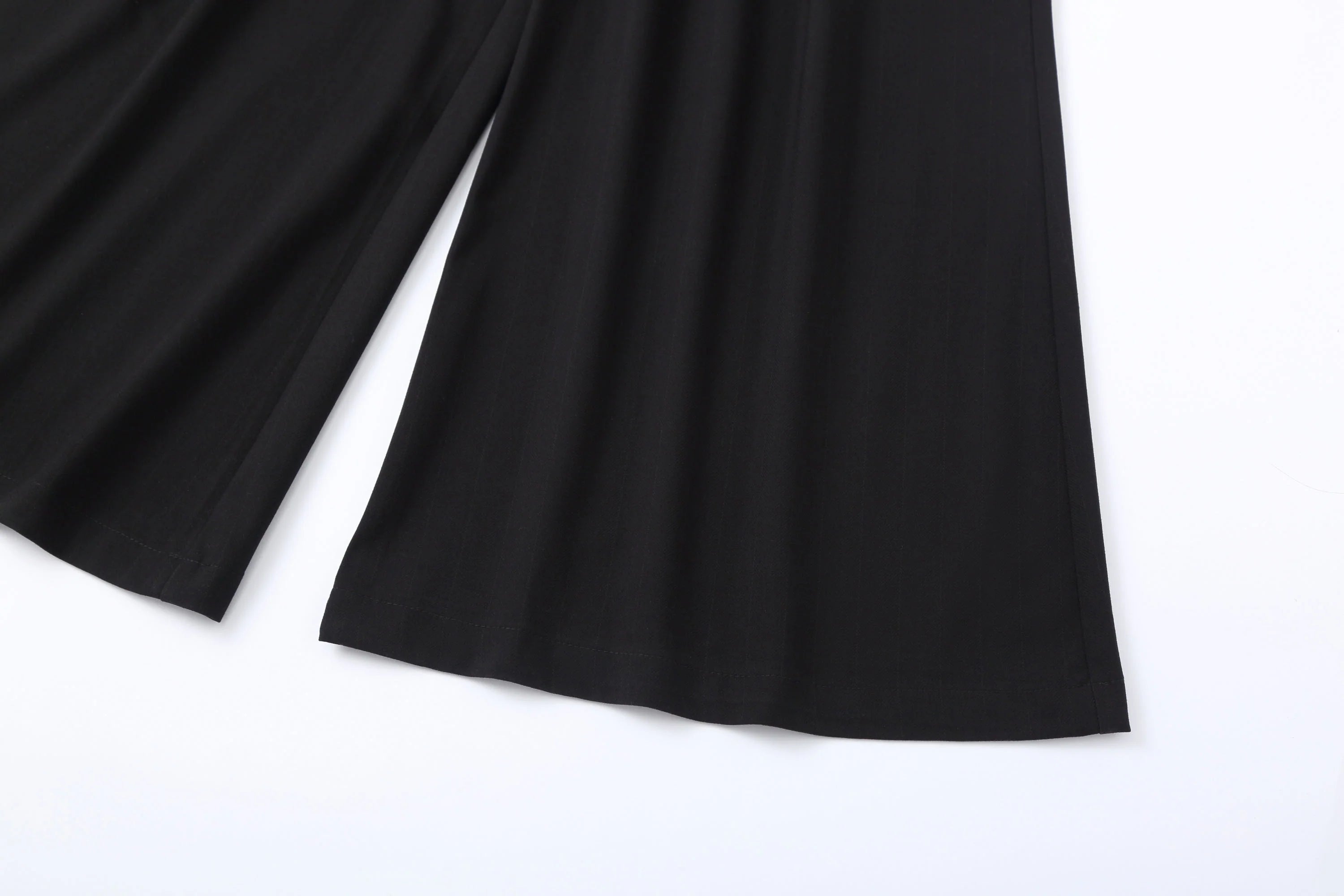 CLP Pleated Draped Wide-Leg Trousers