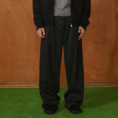 PMW Classic Pleated Fluid Wide-Leg Trousers