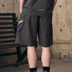 ENSHADOWER Contrast Quick-Dry Drawstring Shorts
