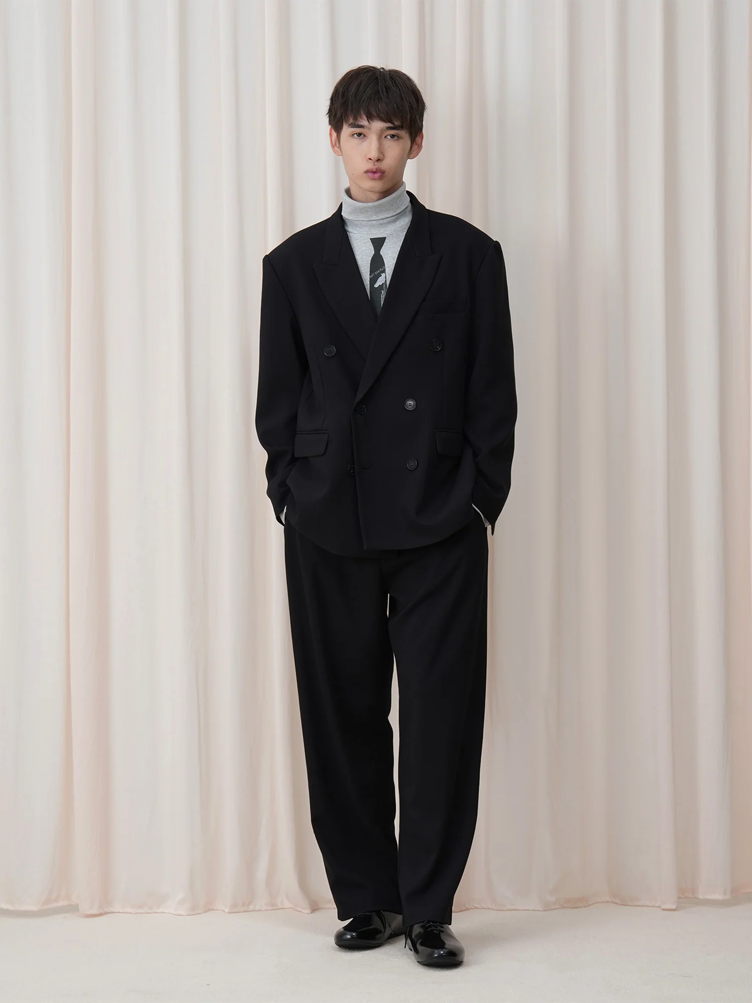 OUYANG WENJUN Minimal Wide-Leg Trousers