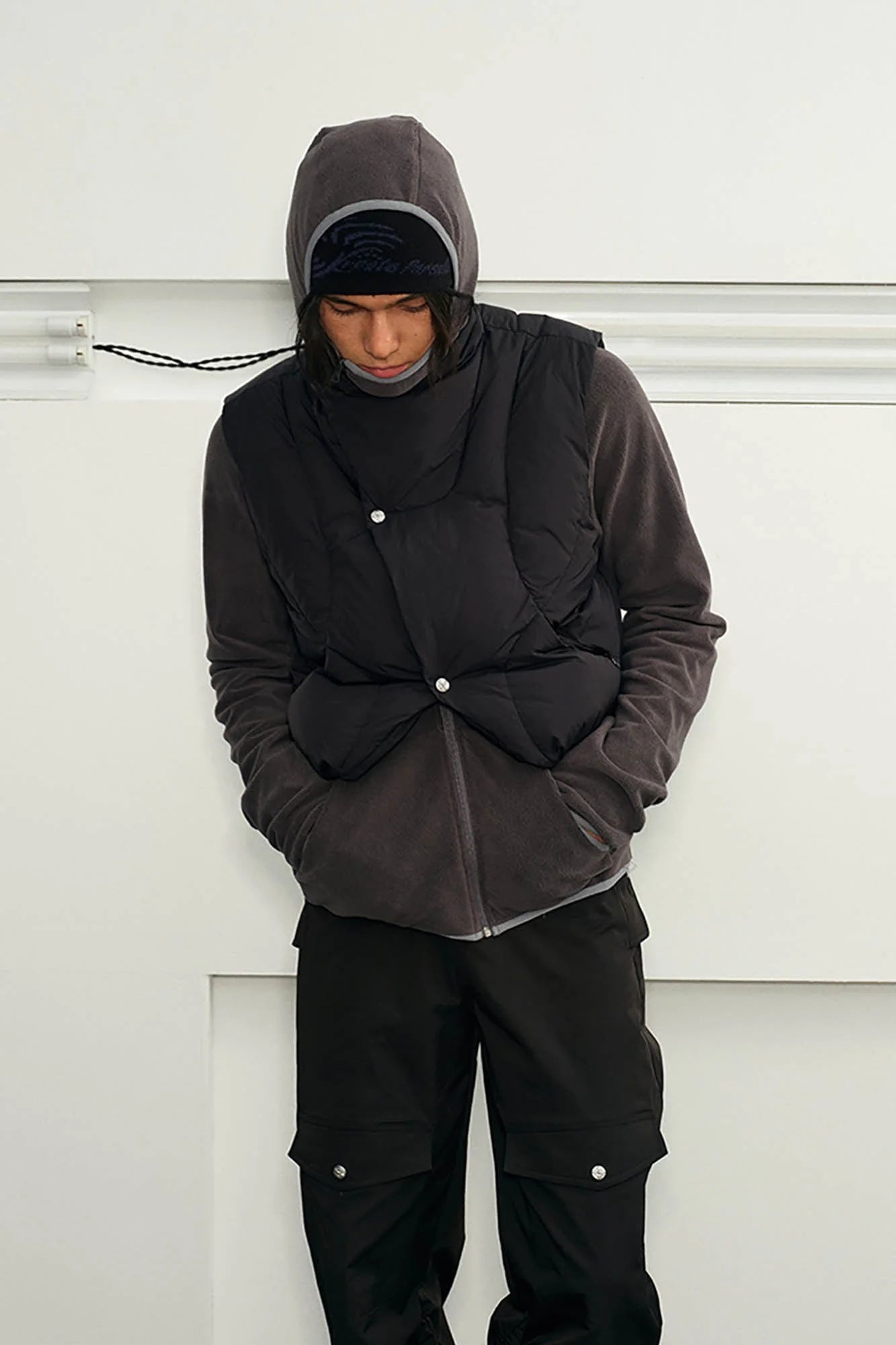 KREATE Asymmetrical Quilted Down Vest