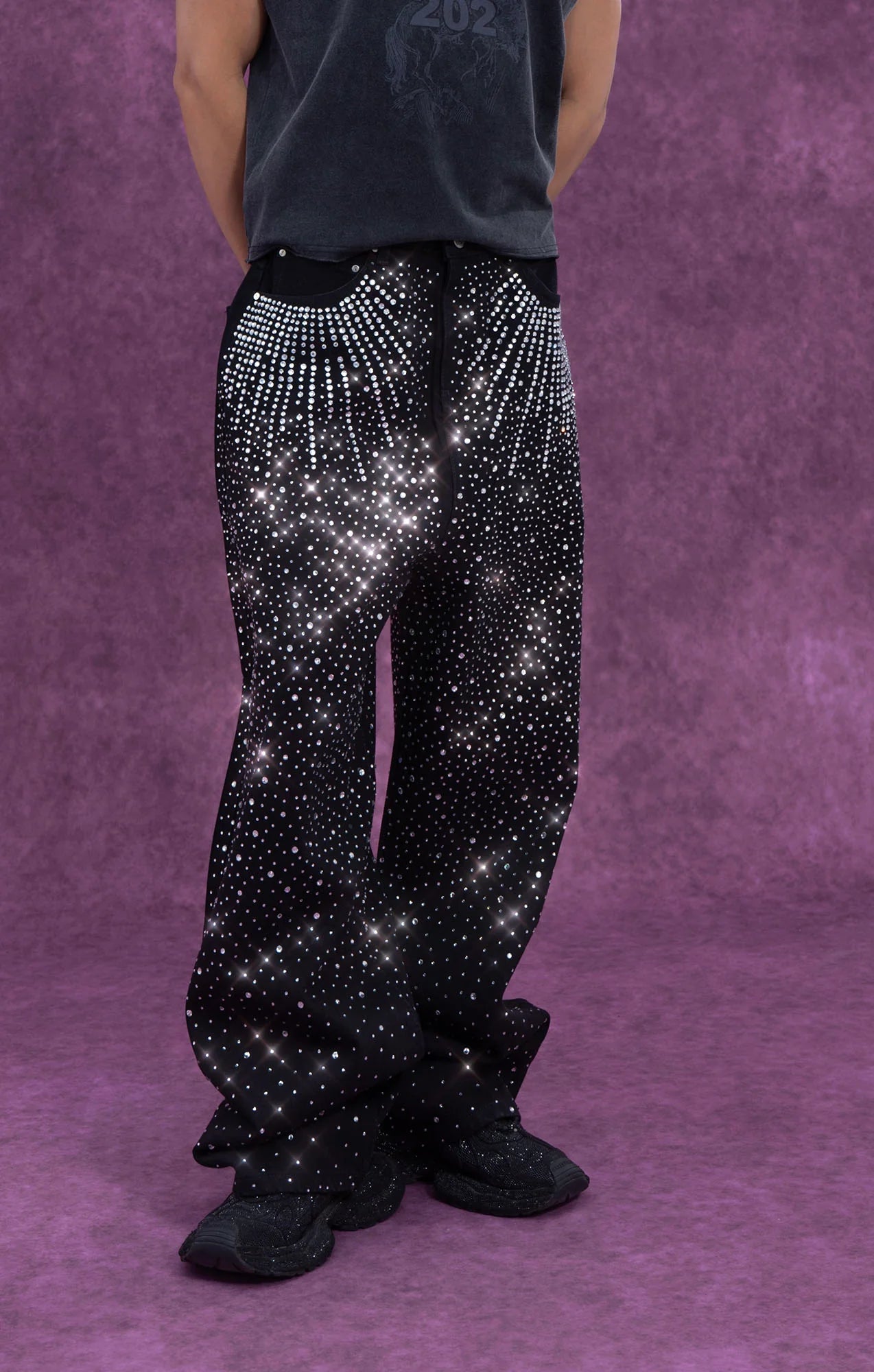 CLP Starlight Diamond Wide-Leg Jeans
