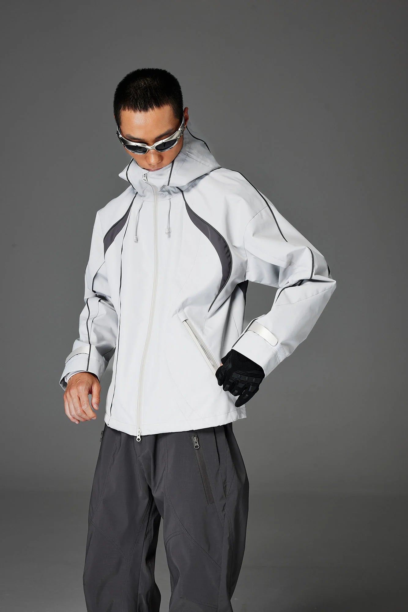 CATSSTAC Stormline Contrast Panel Zip Jacket