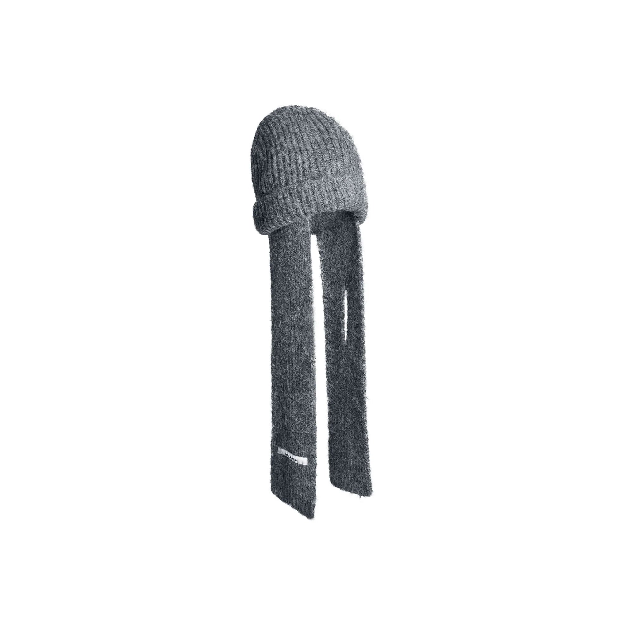 RELABEL Detachable Scarf Beanie Set